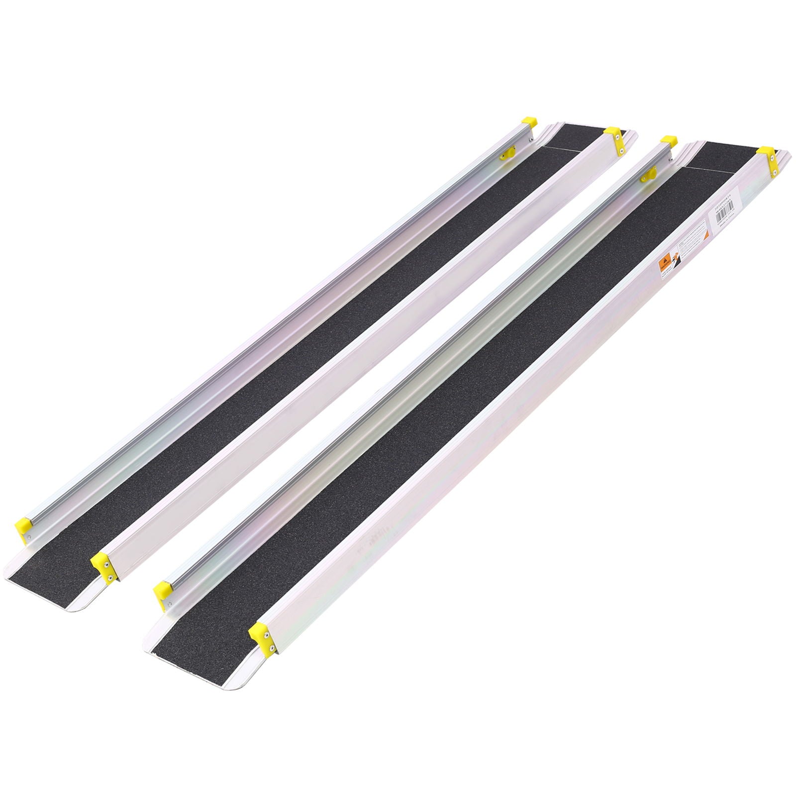 Premium Adjustable Telescoping Wheelchair Track Ramps Aluminium - Silver - Best Buy Furniture