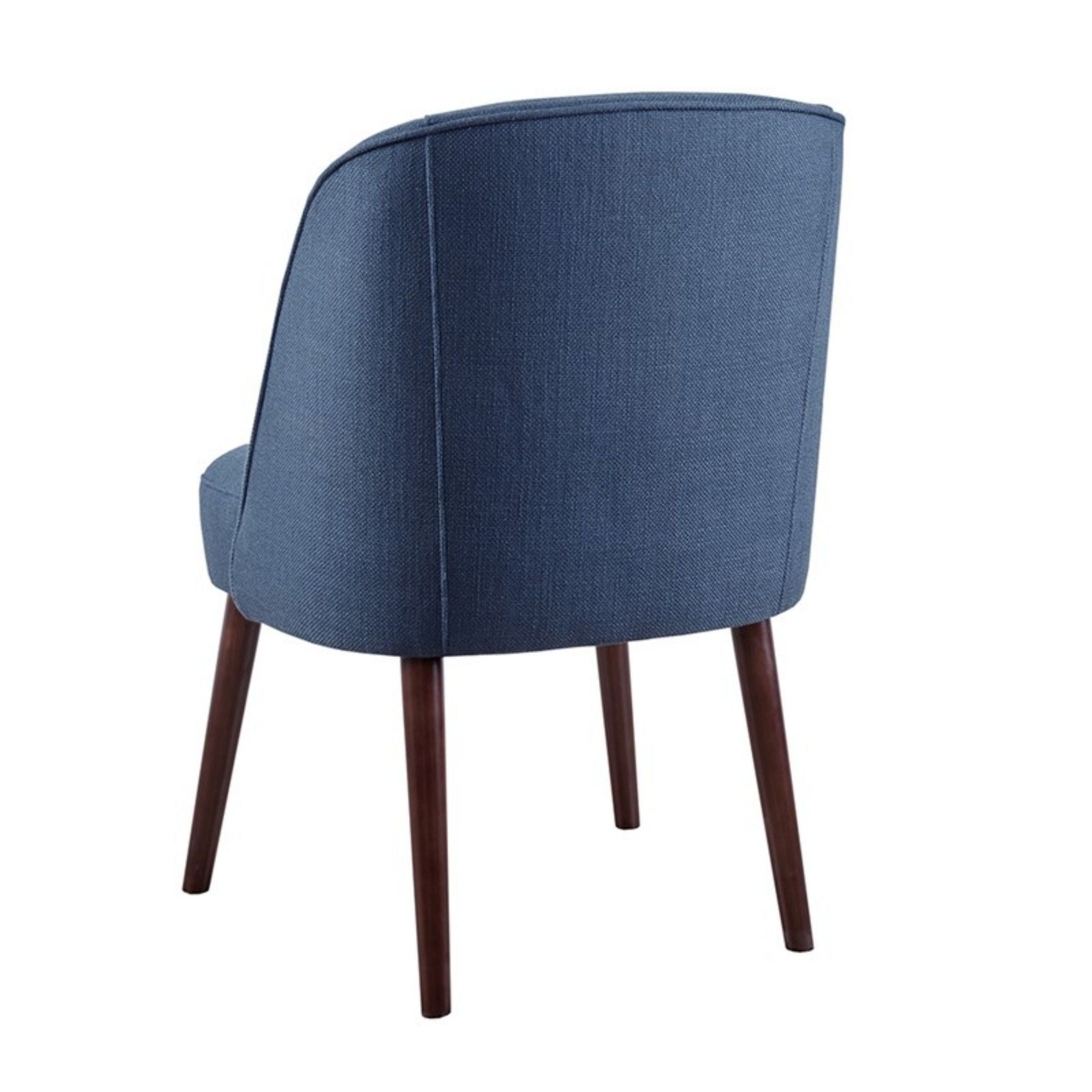 Bexley - Rounded Back Dining Chair With Wraparound Back - Blue - Best Buy Furniture