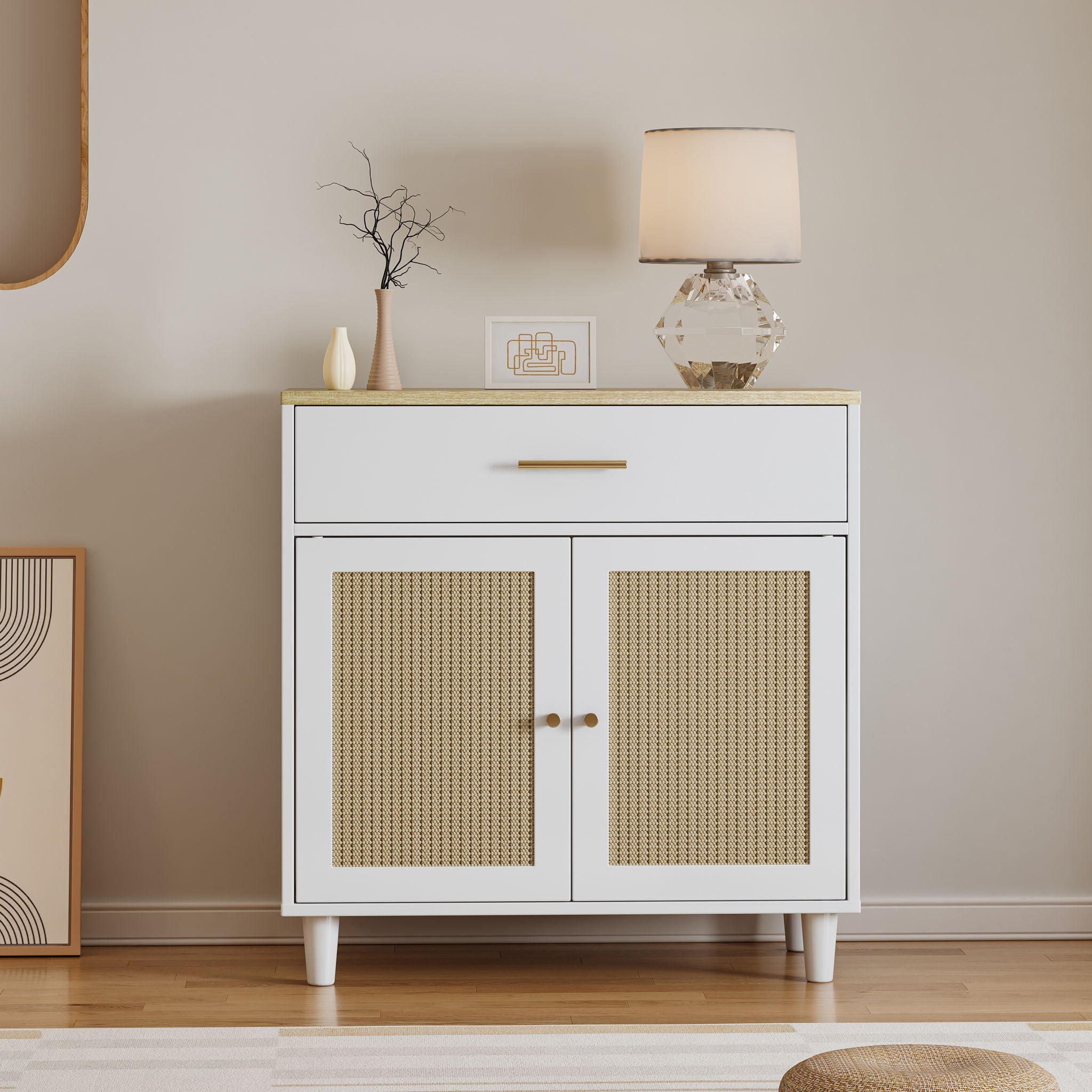 Cat Litter Box Enclosure With Scratch Pad, Hidden Litter Box Furniture, Wooden Pet House Sideboard, Storage Cabinet, Fit Most Cat And Litter Box, For Living Room Bedroom Office - White / Light Brown - Best Buy Furniture