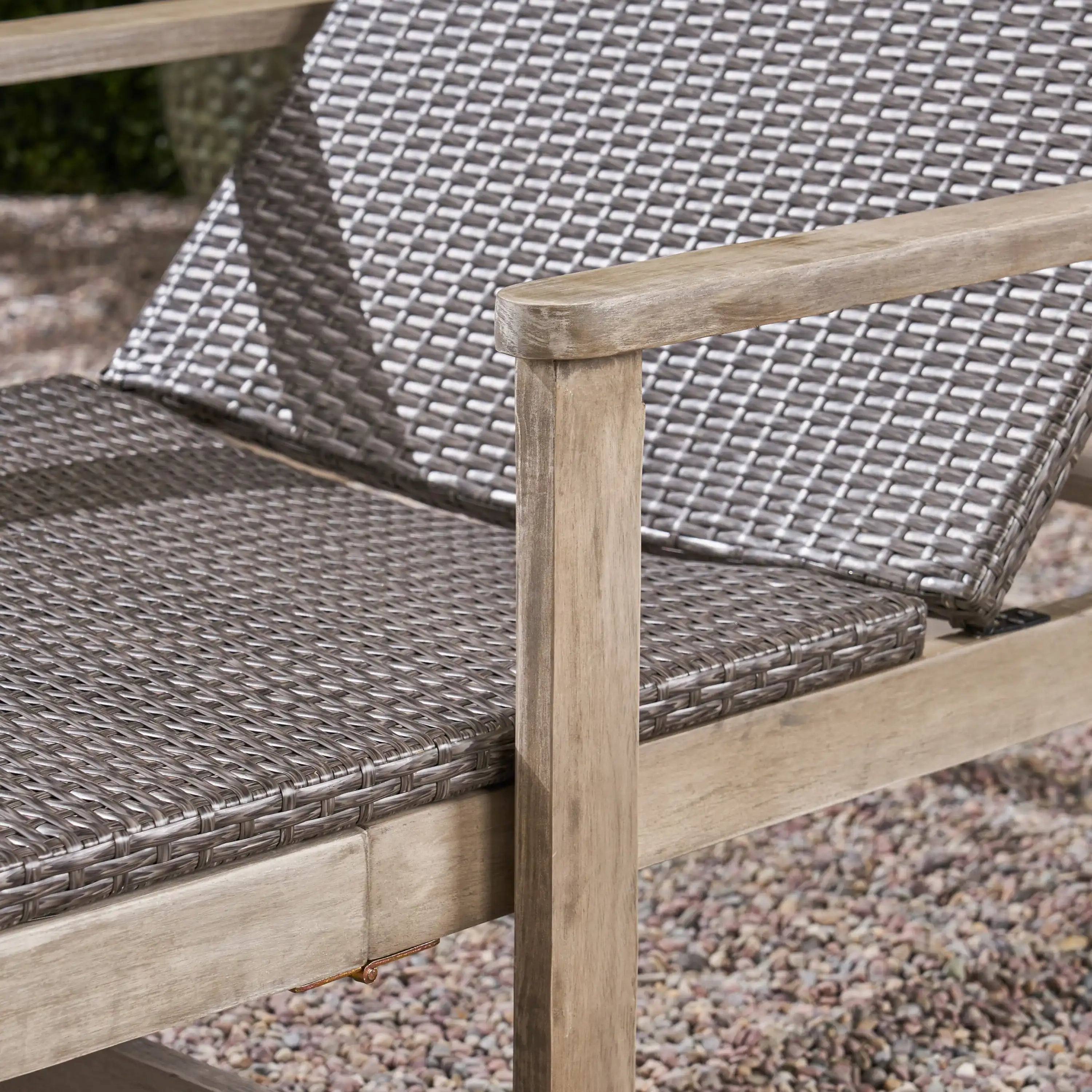 HAMPTON WOOD + WICKER CHAISE LOUNGE - Best Buy Furniture