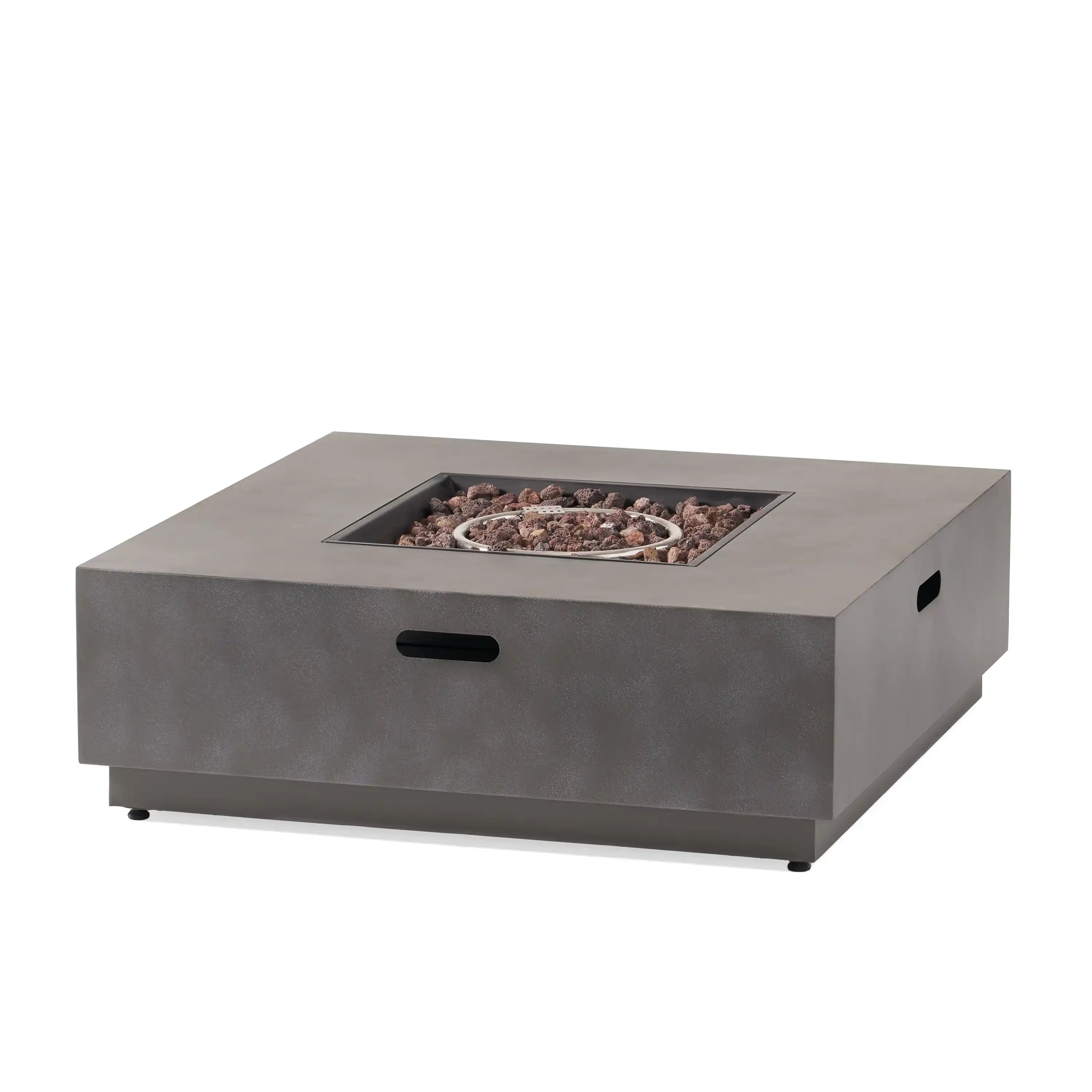 SQUARE Iron FIRE PIT-50 000 BTU - Best Buy Furniture