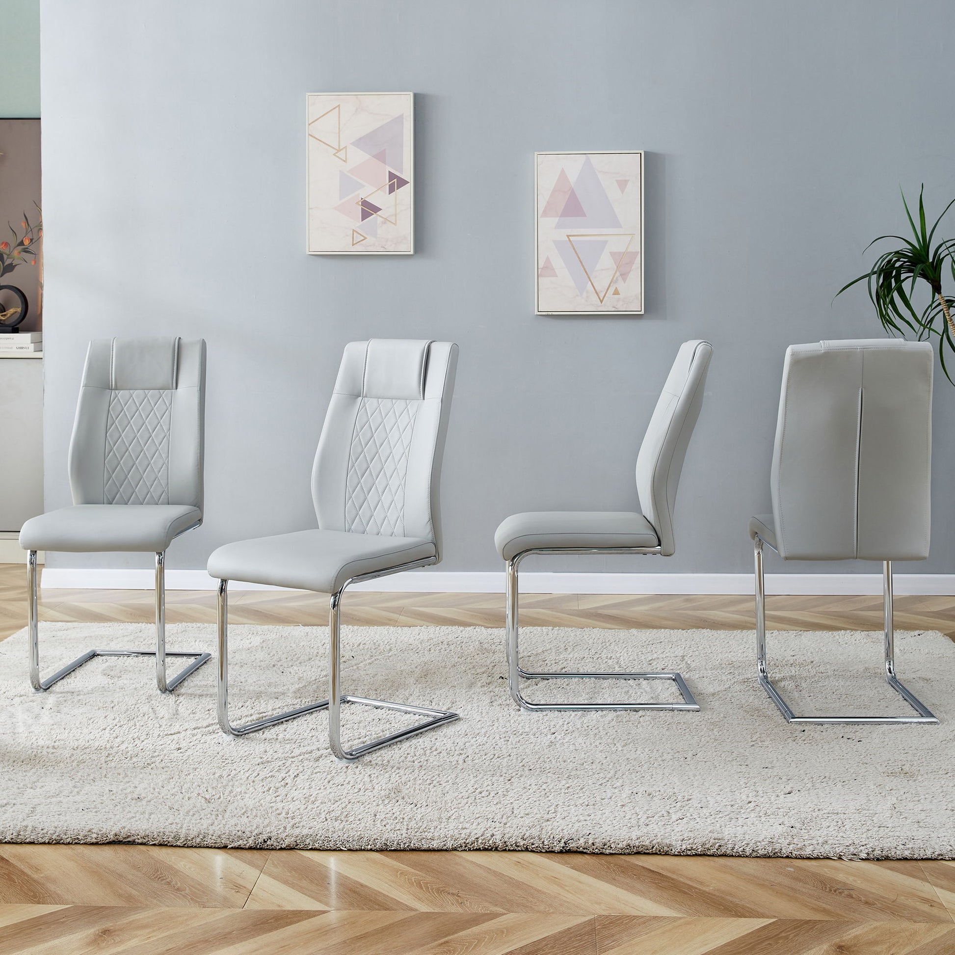Modern Dining Chairs With Padded Seat, Metal Legs - Best Buy Furniture