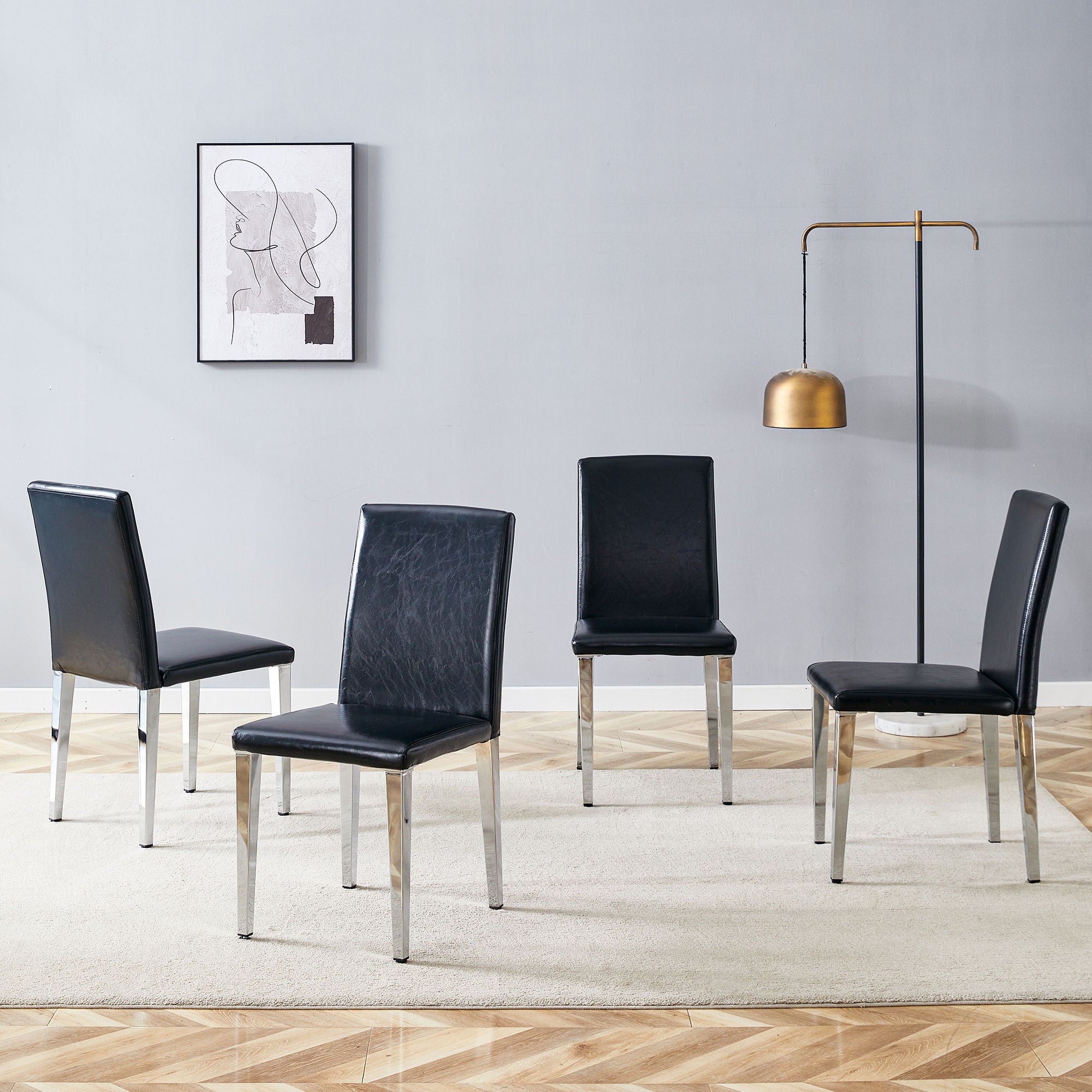 Simple And Versatile Dining Chairs With Metal Legs - Best Buy Furniture