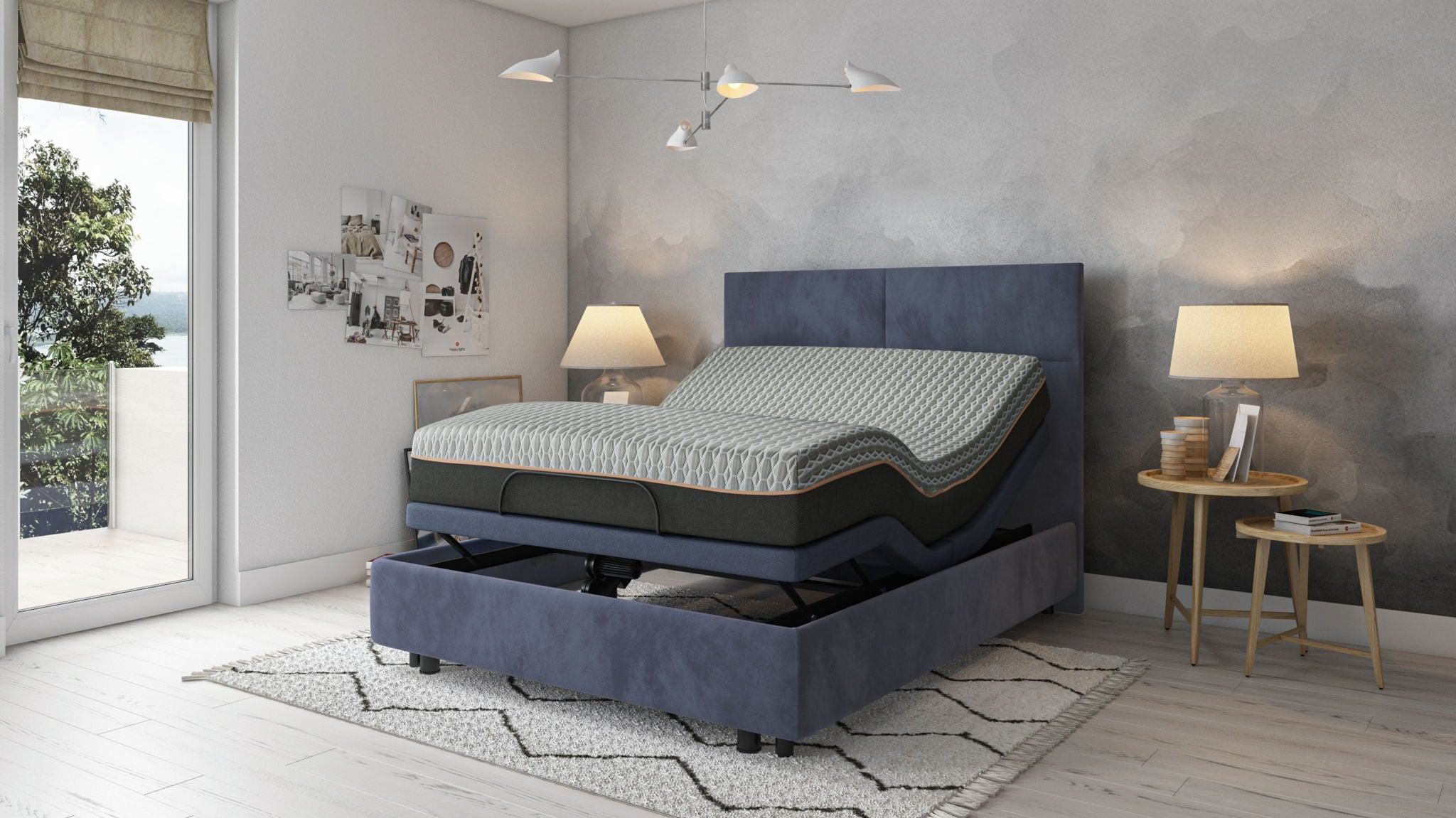 Bt3000 - Adjustable Bed Base With Head And Foot Position Adjustment - Best Buy Furniture