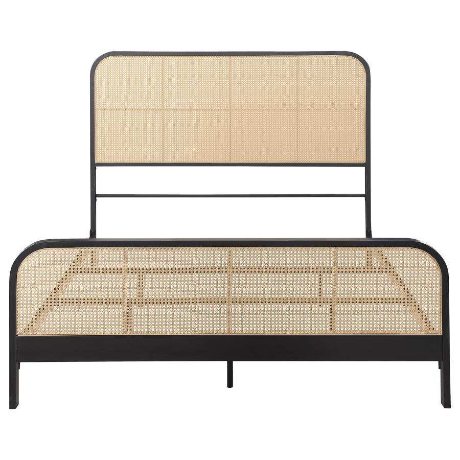 Lanewood - Open Cane Rattan Metal Bed - Best Buy Furniture