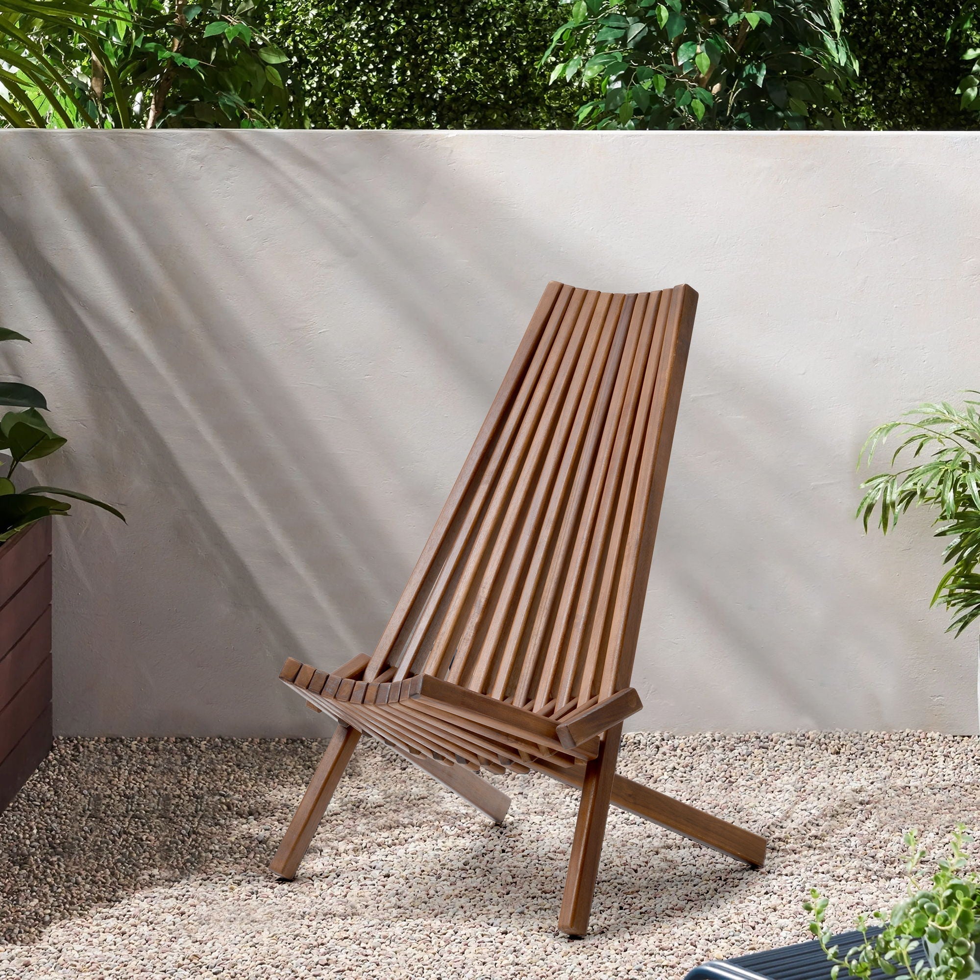 Folding Wood Chair, Portable Solid Wood Seating For Indoor Or Outdoor Use - Natural - Best Buy Furniture