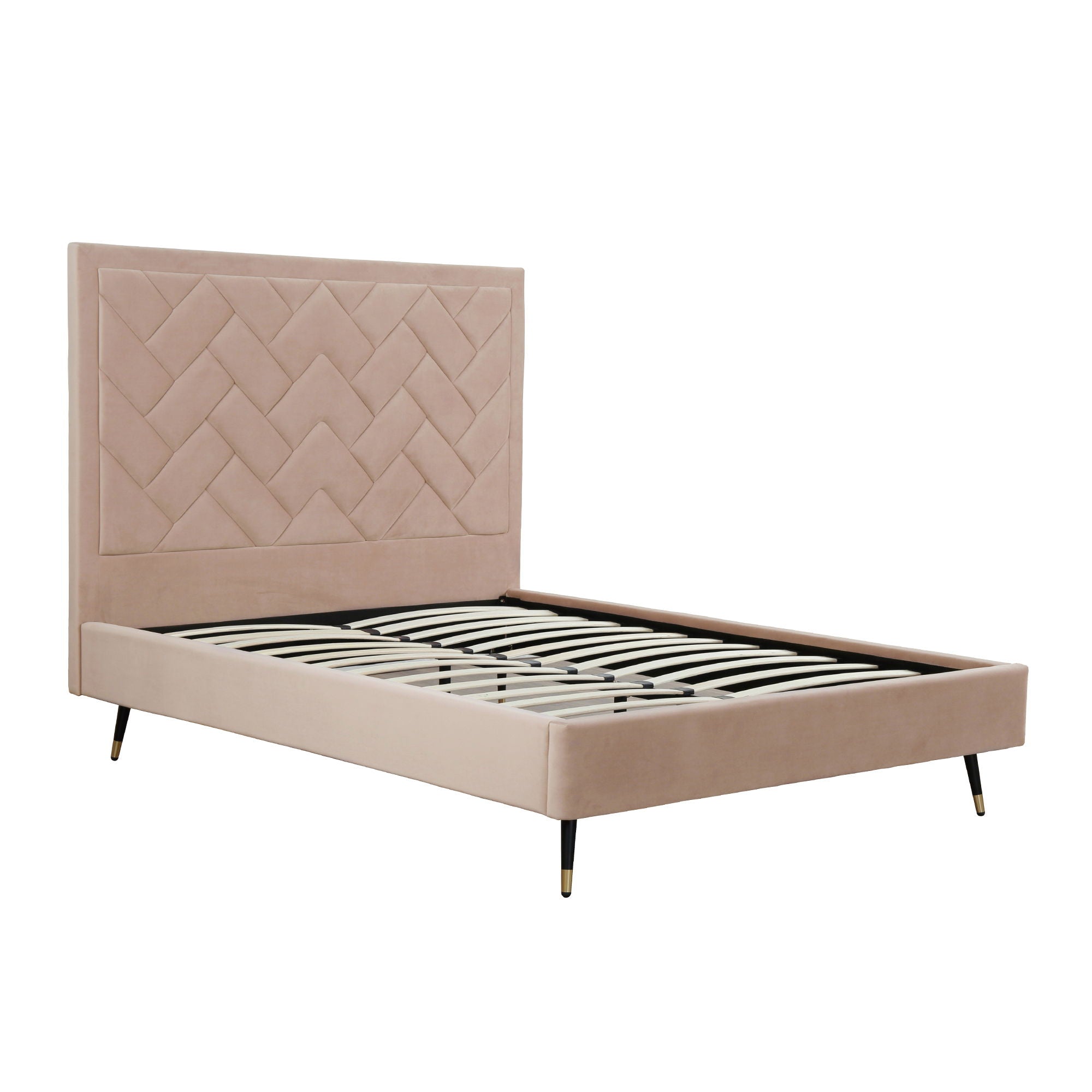 Crosby - Bed With Upholstered Headboard And Slats