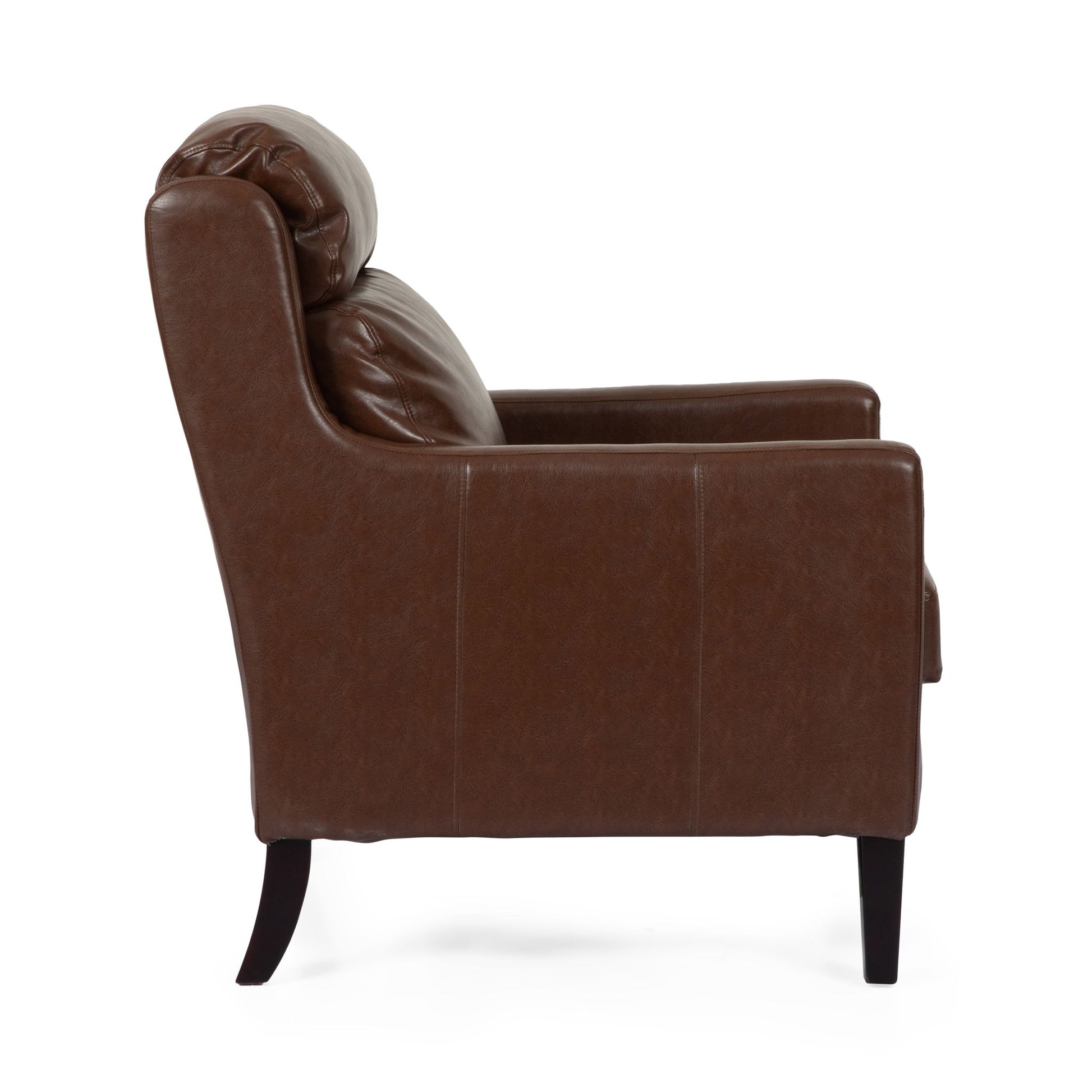 Contemporary Club Chair With Upholstered Fabric And Rubberwood Legs - Best Buy Furniture