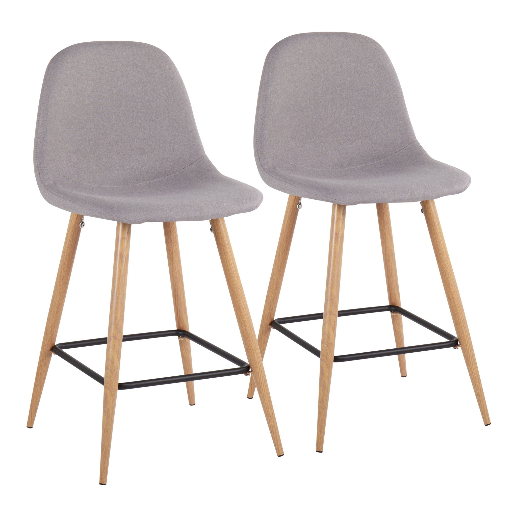 Pebble - Mid Century / Modern Counter Stool (Set of 2) - Best Buy Furniture