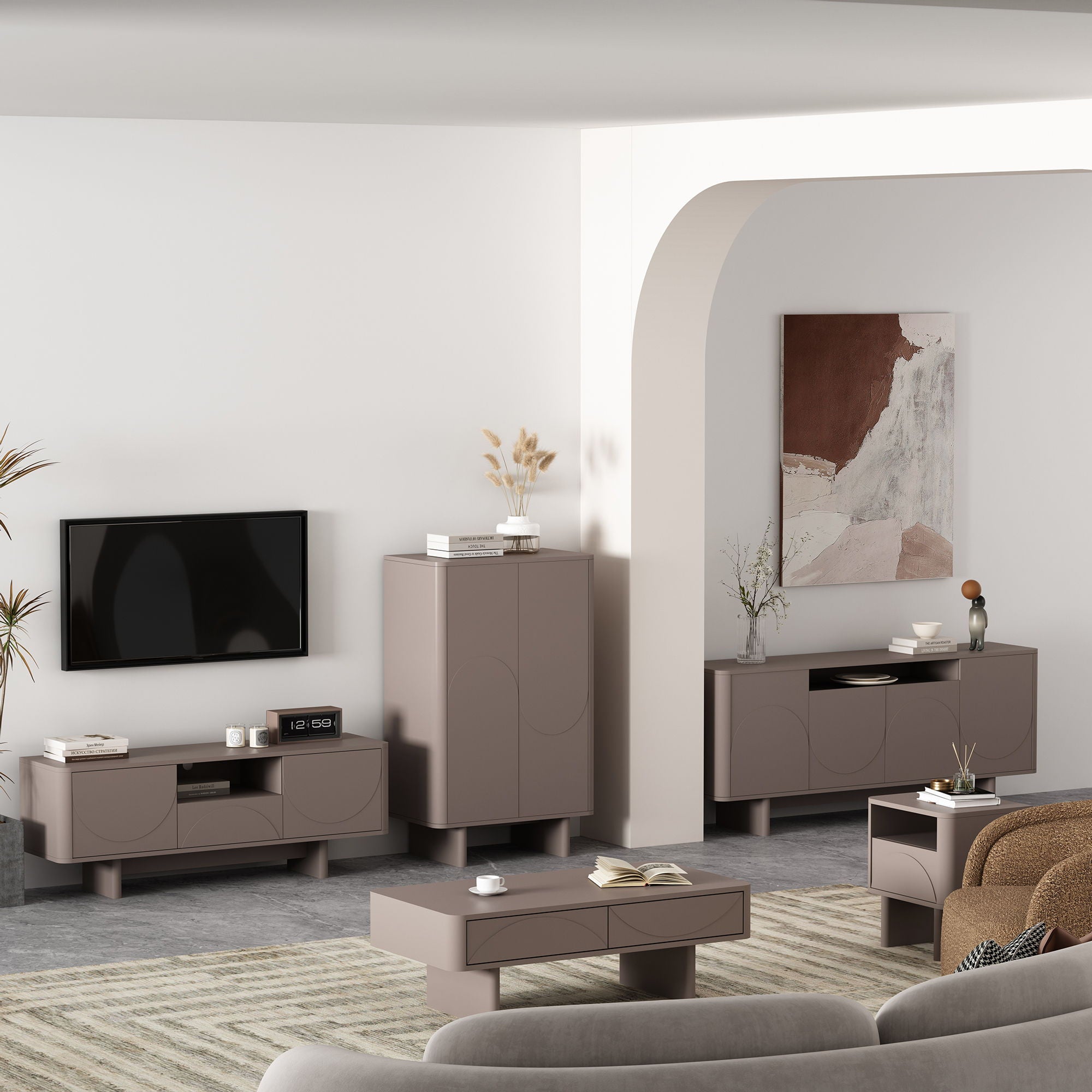 Ella - TV Stand With Adjustable Shelves