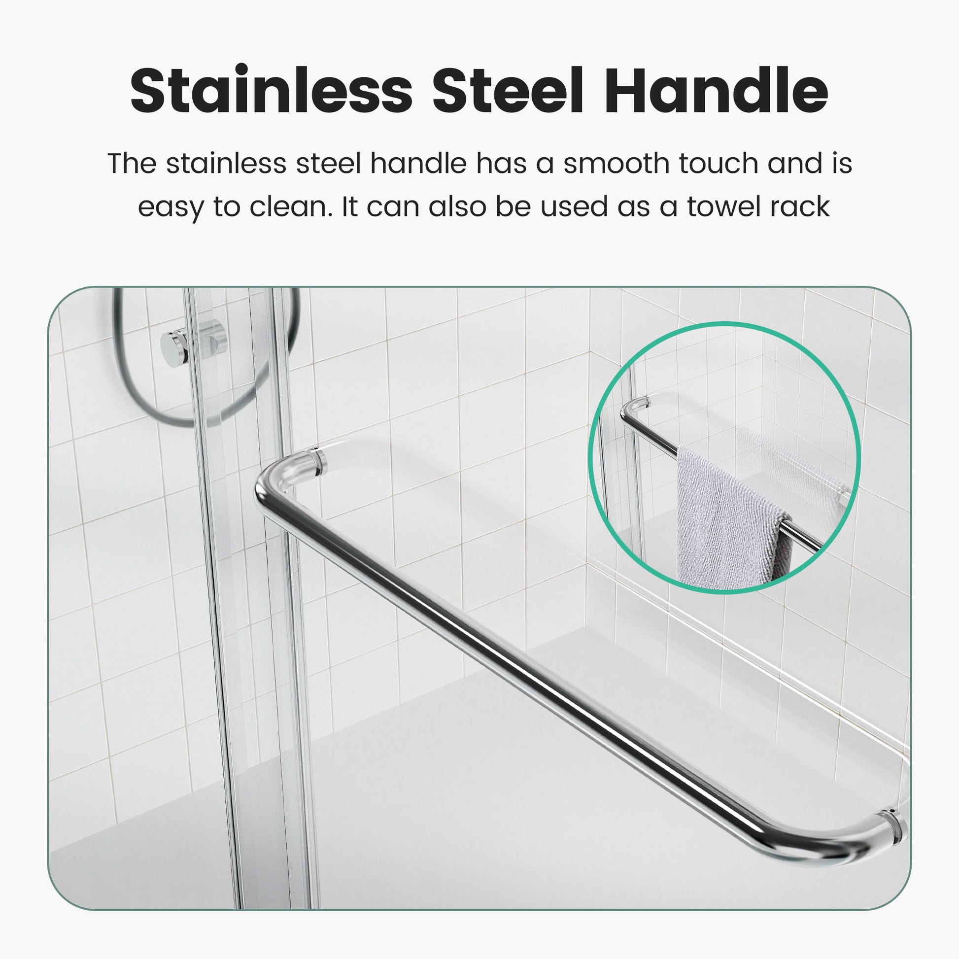 Semi-Frameless Double Sliding Shower Door, Bypass Shower Door, 1 / 4" (6Mm) Thick SGCC Tempered Glass Door - Best Buy Furniture