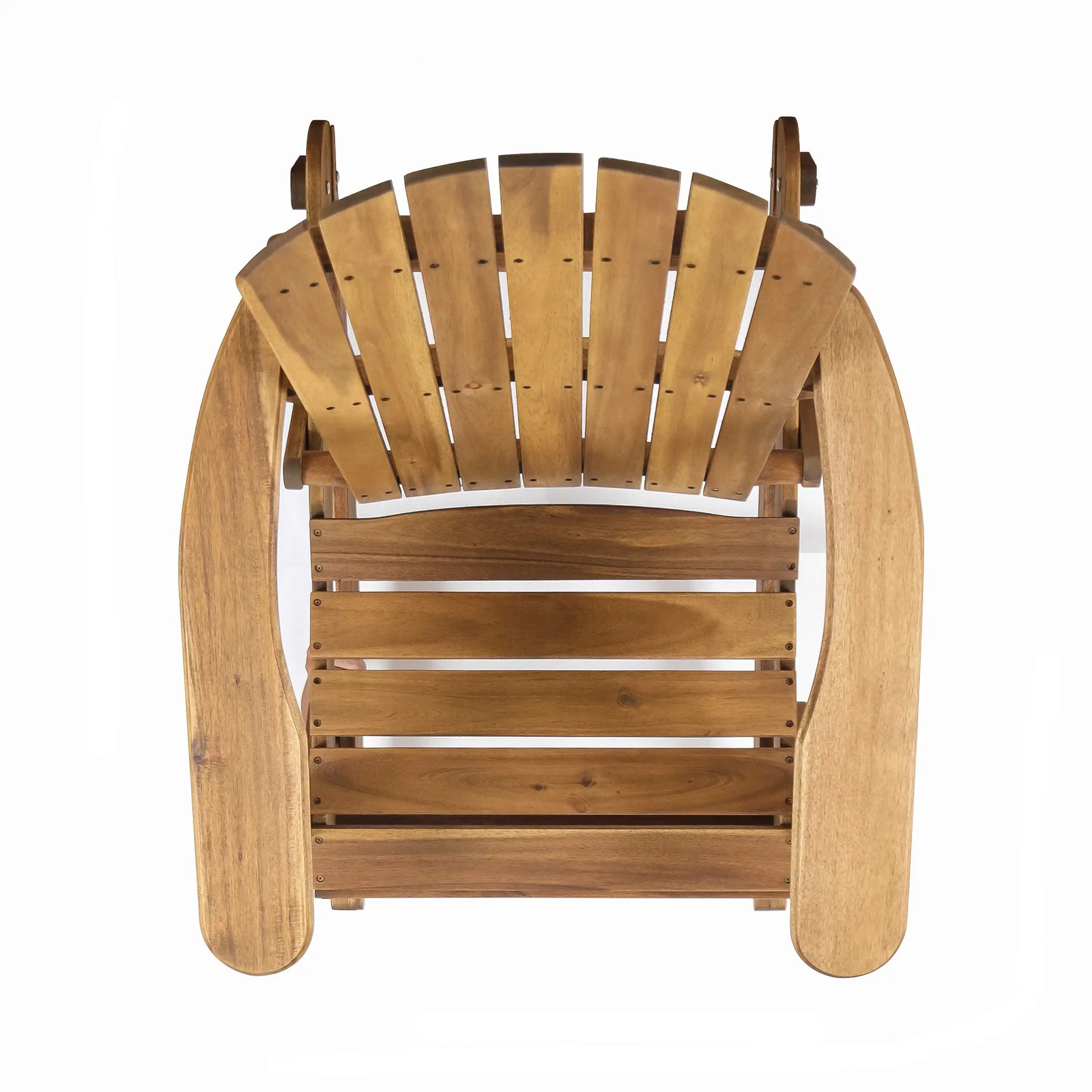 Outdoor Adirondack Rocking Chair with Hand Crafted Details, Natural - Best Buy Furniture