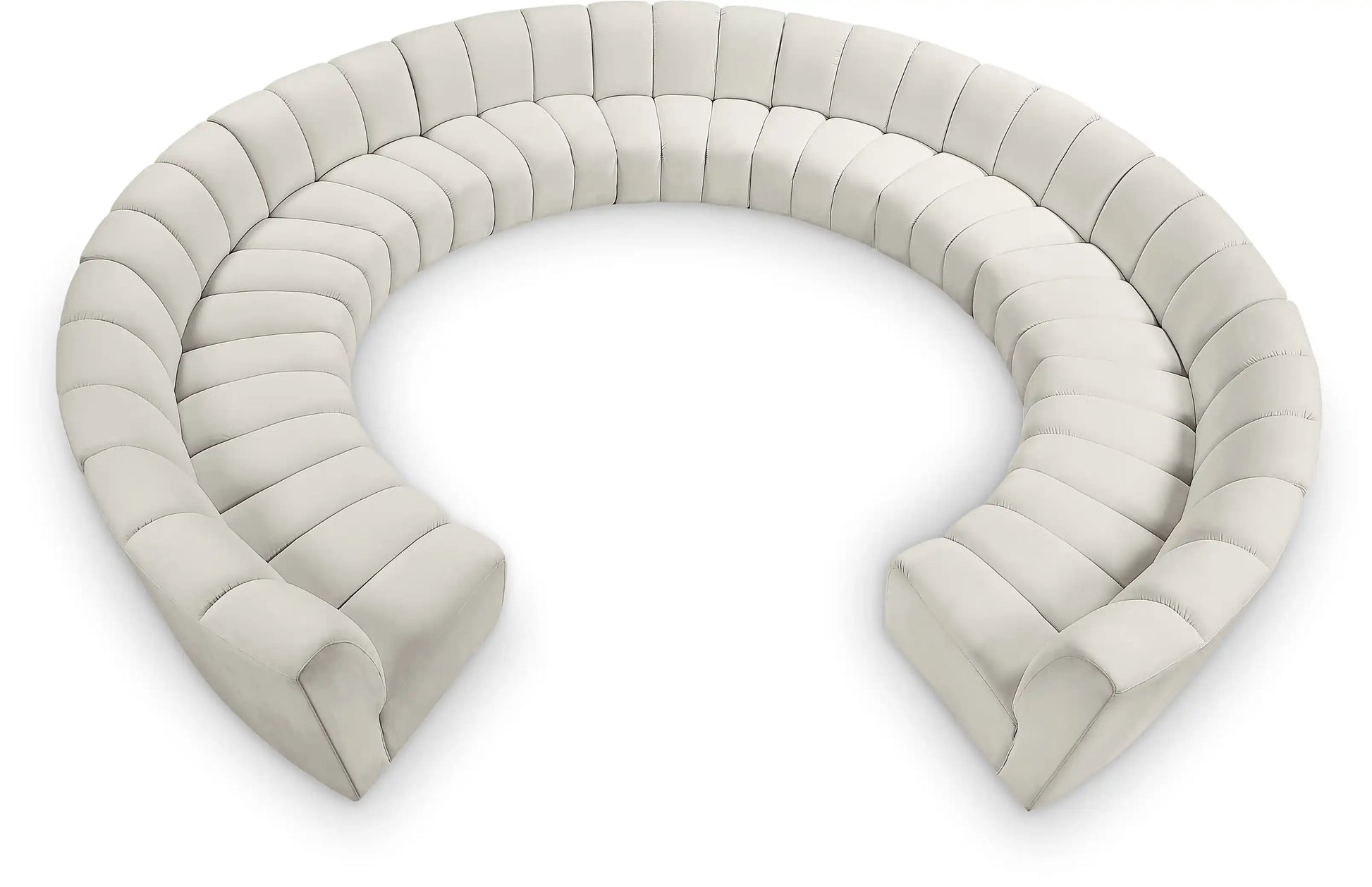 Infinity - 11 Piece Velvet Modular Sectional - Best Buy Furniture