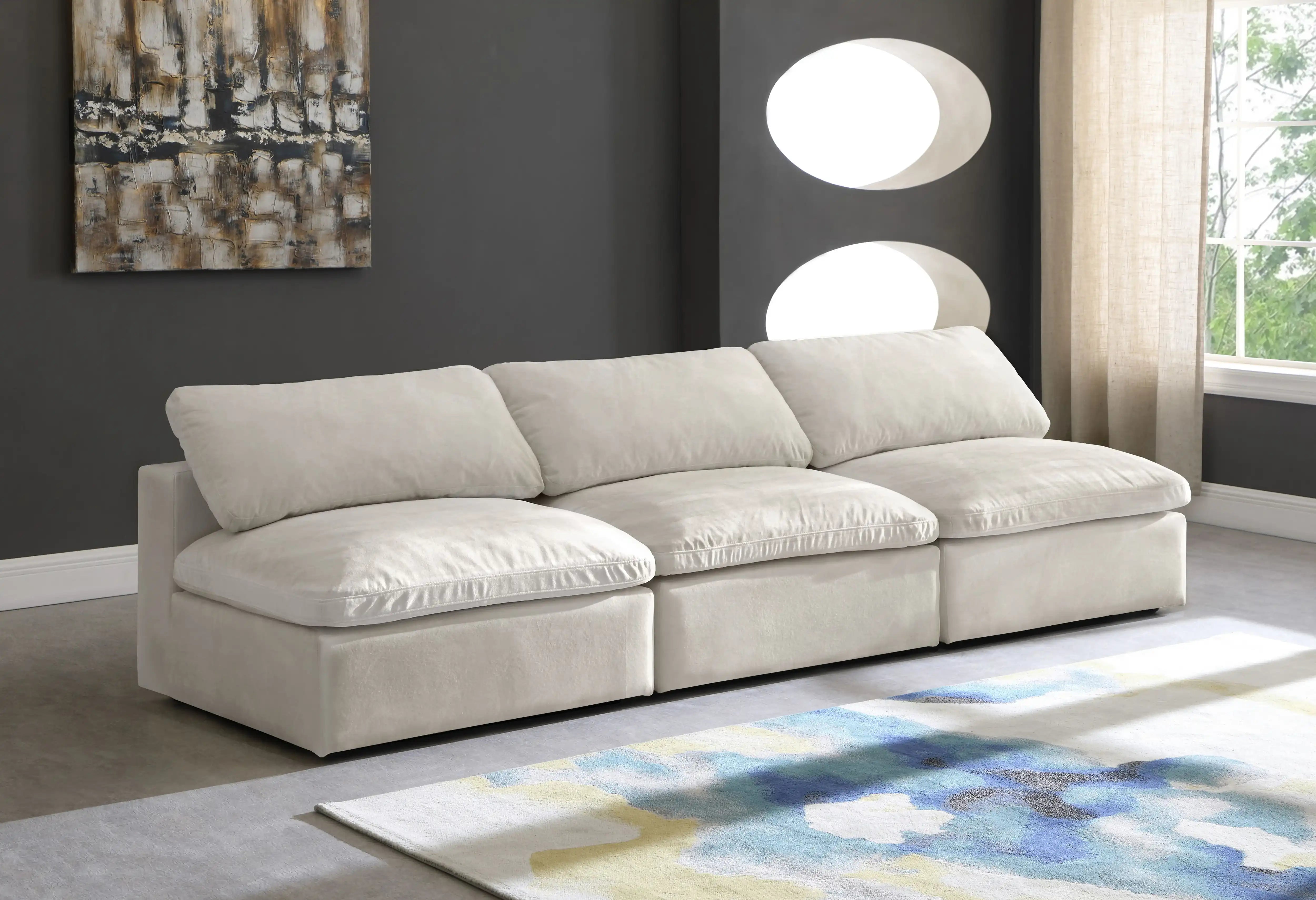 Cozy - Modular Armless 3 Seat Sofa - Best Buy Furniture