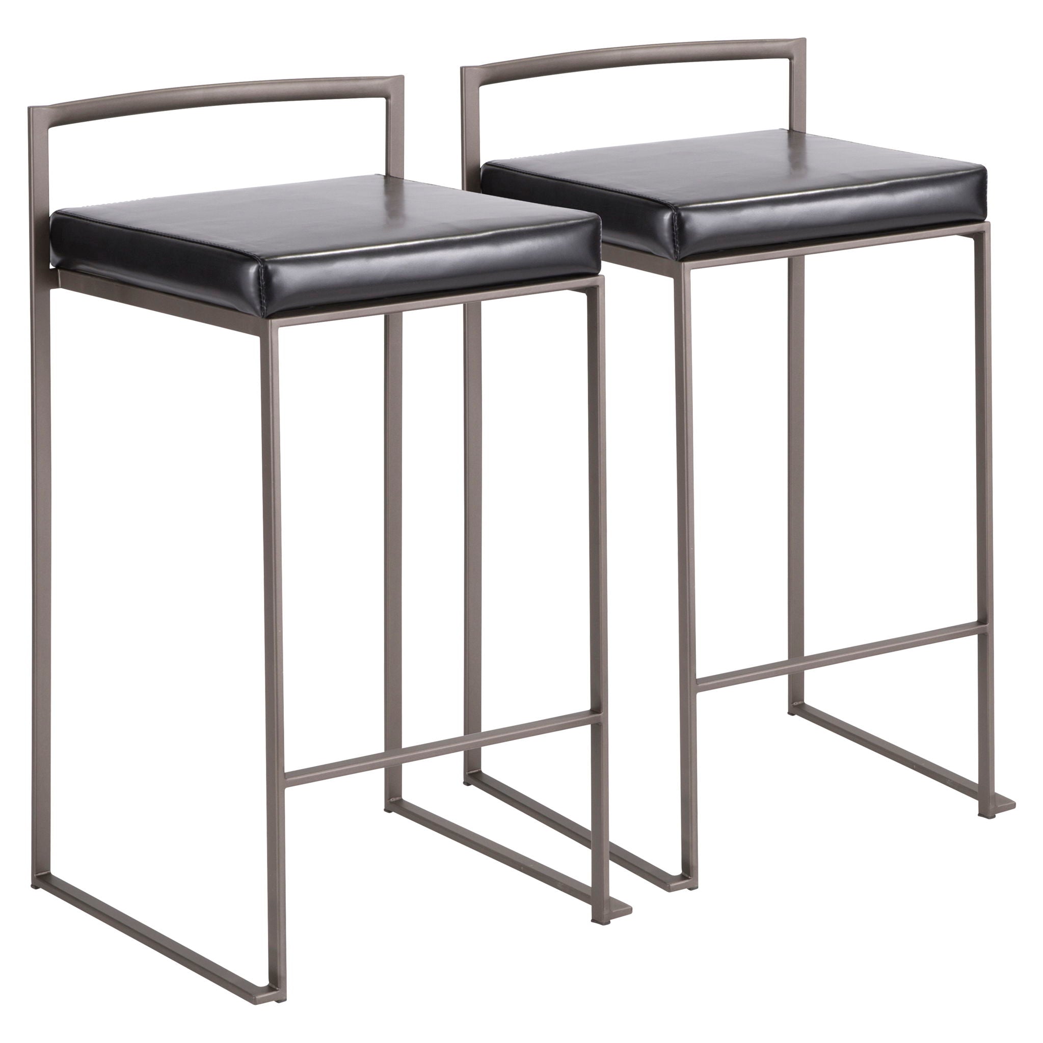 Fuji - Industrial Stackable Counter Stool Elegant Design - Best Buy Furniture