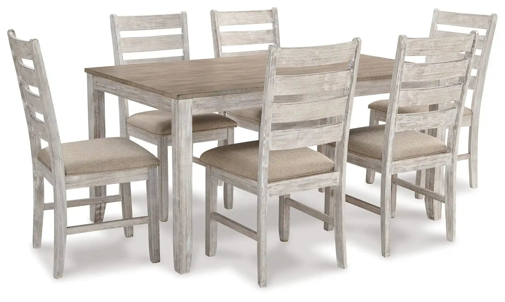 Skempton - Dining Room Table Set (Set of 7) - White - Best Buy Furniture