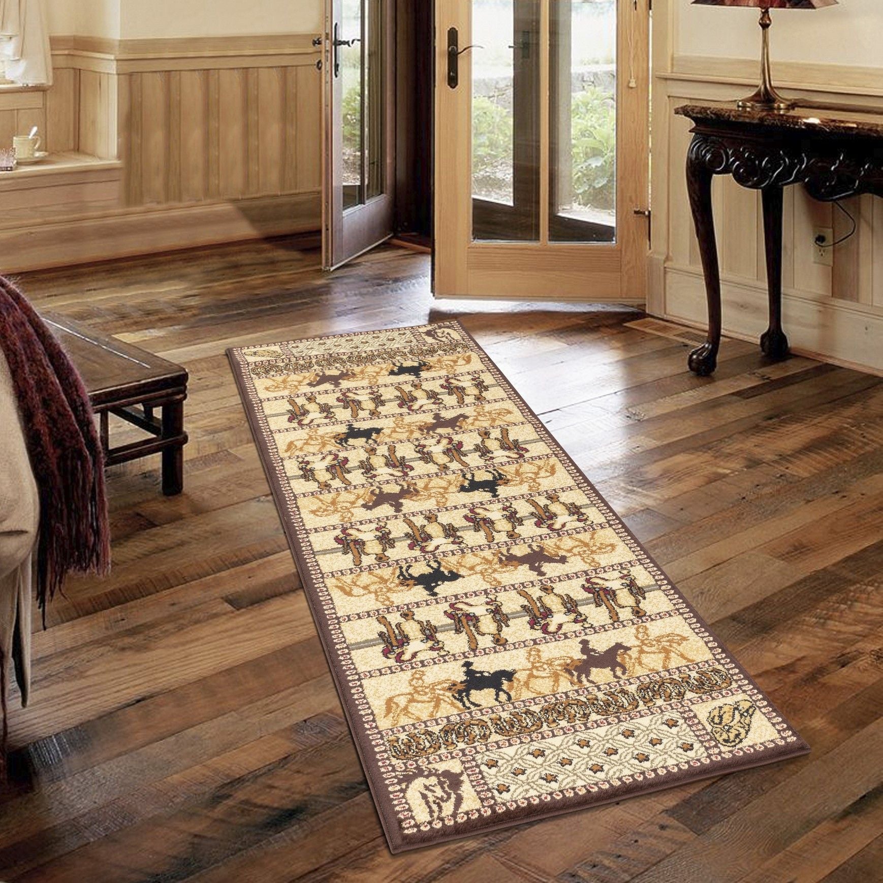 Tribes - 5'3" X 7'3" Southwest Area Rug - Beige - Polypropylene - Best Buy Furniture