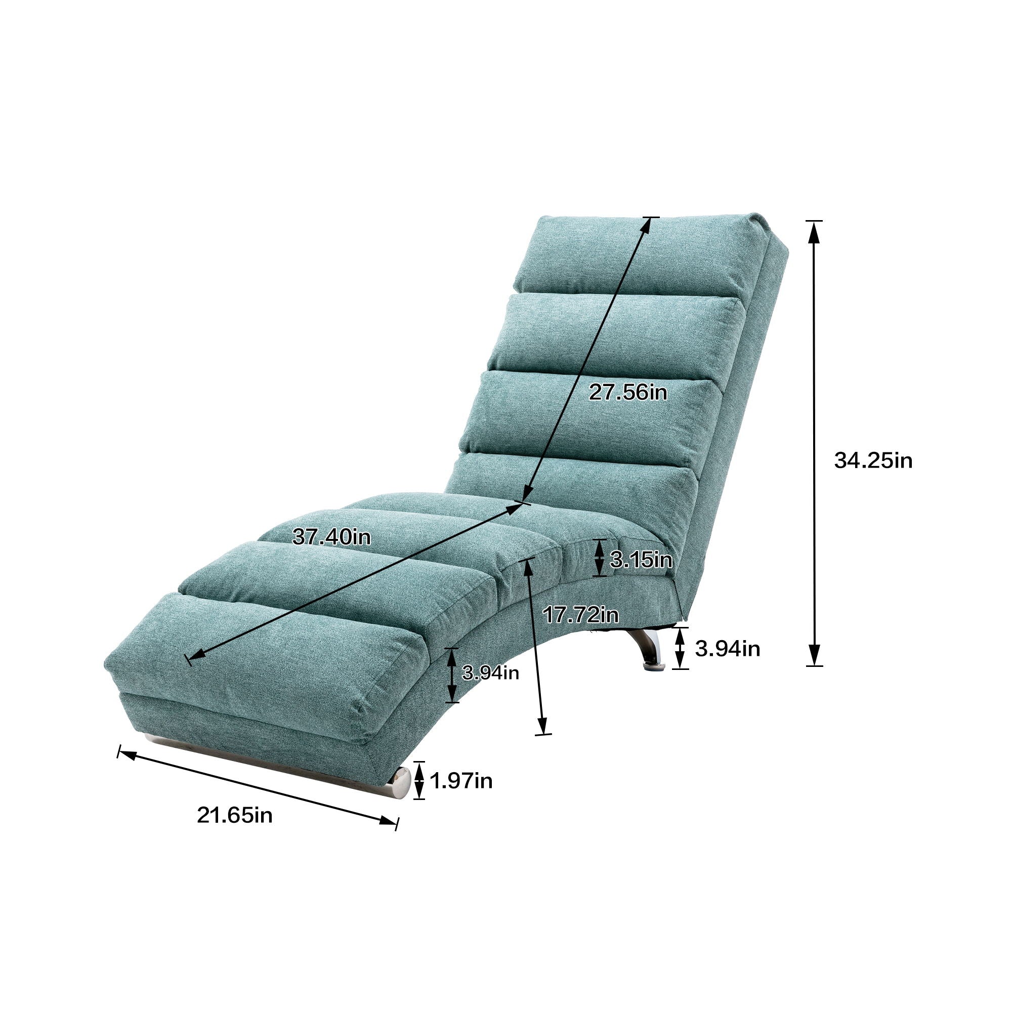 Massage Chaise Lounge Indoor With Remote Control, Ergonomic Electric Massage Lounger - Best Buy Furniture