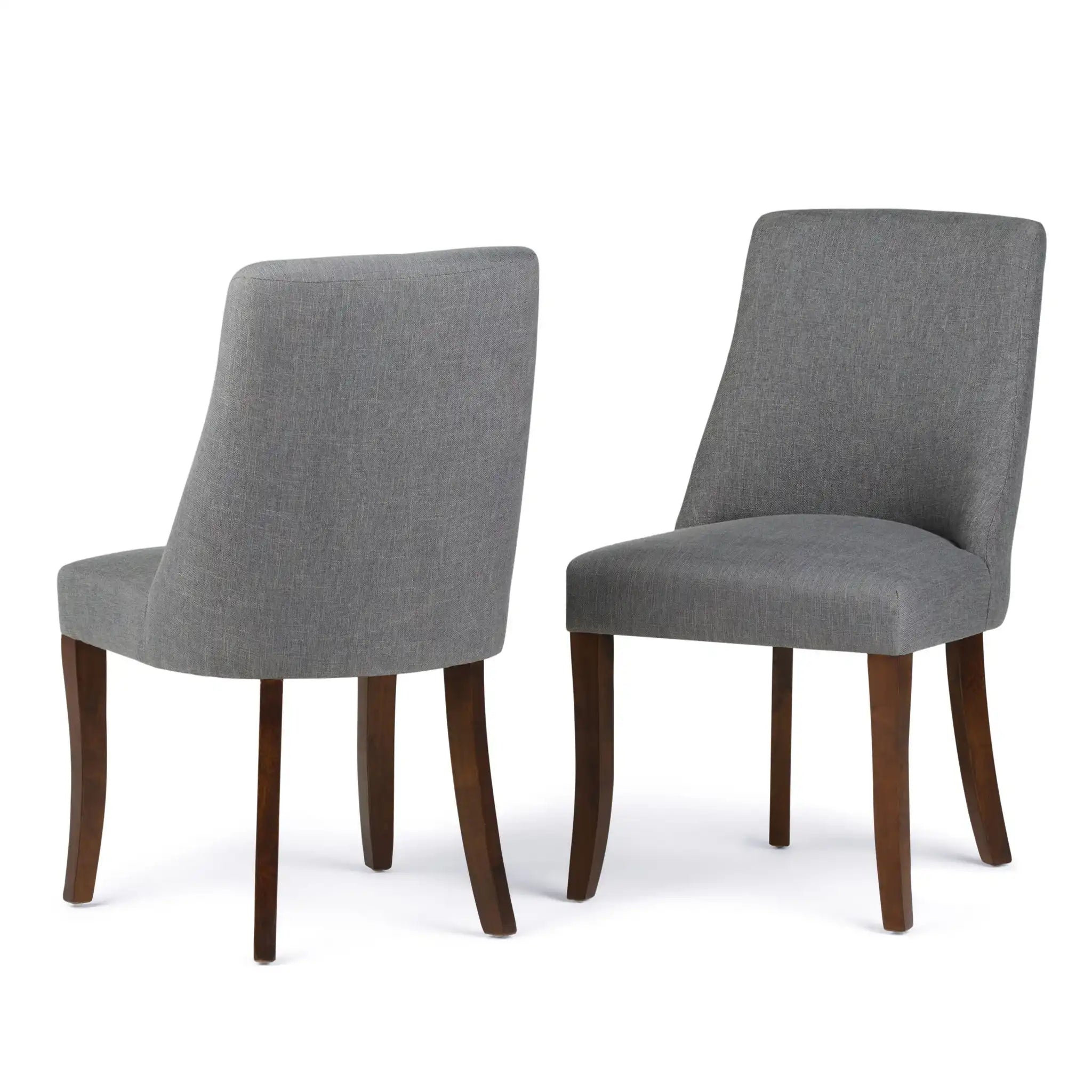 Walden - Deluxe Dining Chair (Set of 2) - Slate Gray - Best Buy Furniture