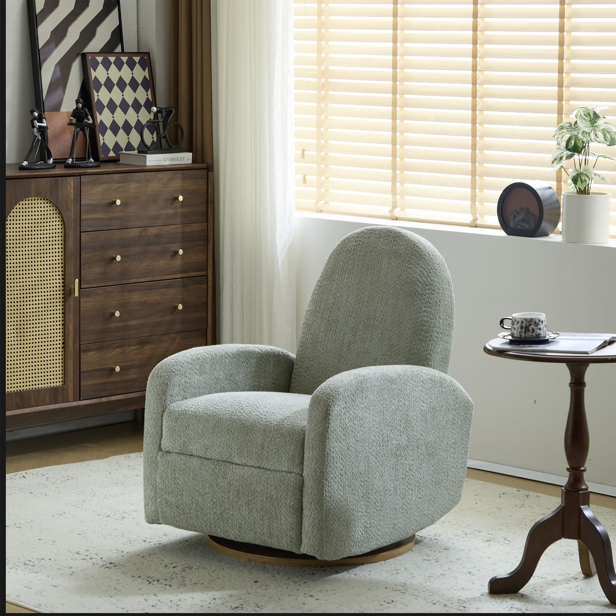 Contemporary 360 Swivel And Glider Recliner Chair - Best Buy Furniture