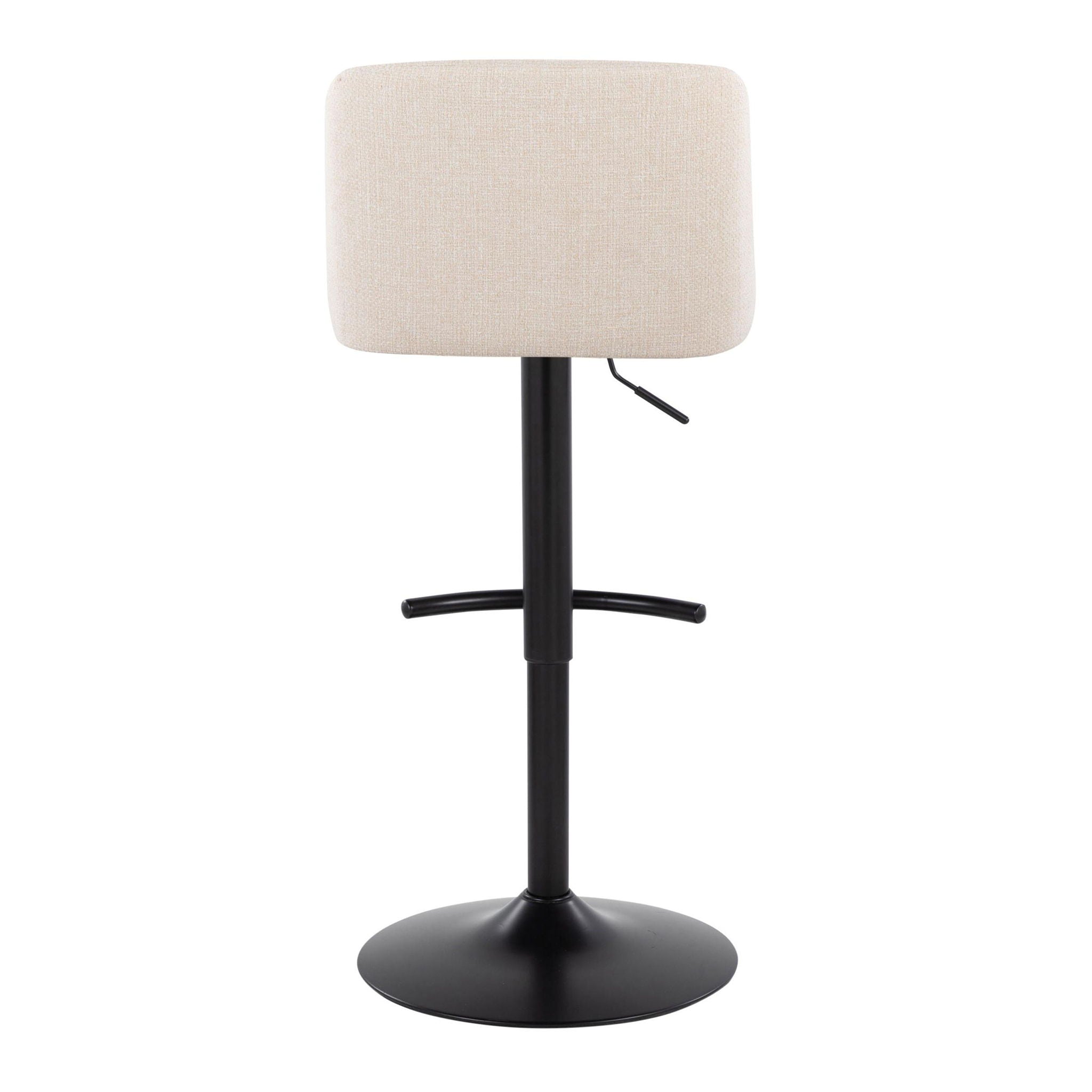 Toriano - Contemporary Adjustable Bar Stool With Rounded T Footrest (Set of 2) - Best Buy Furniture