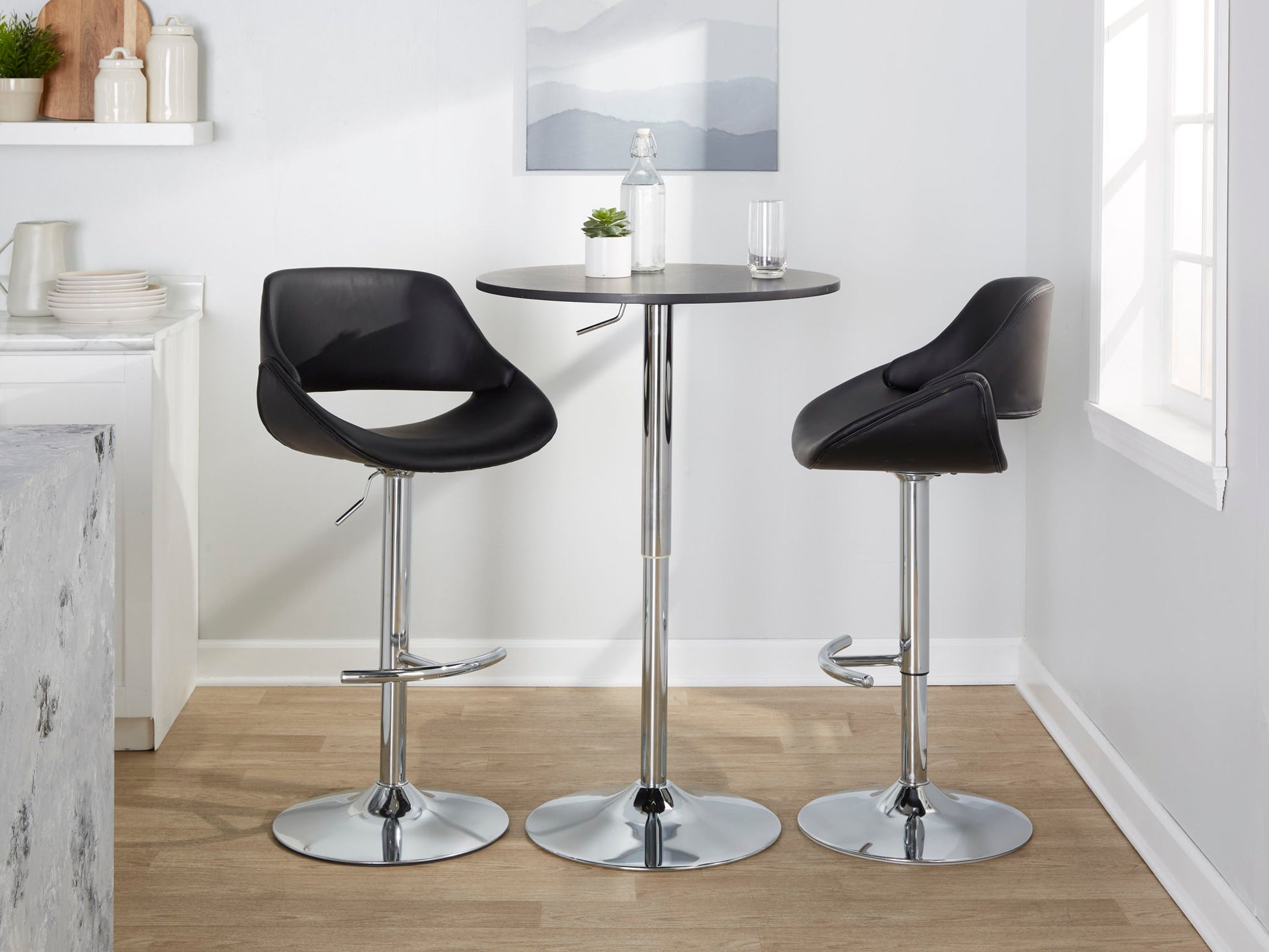 Elia - Contemporary Adjustable Bar Table - Best Buy Furniture