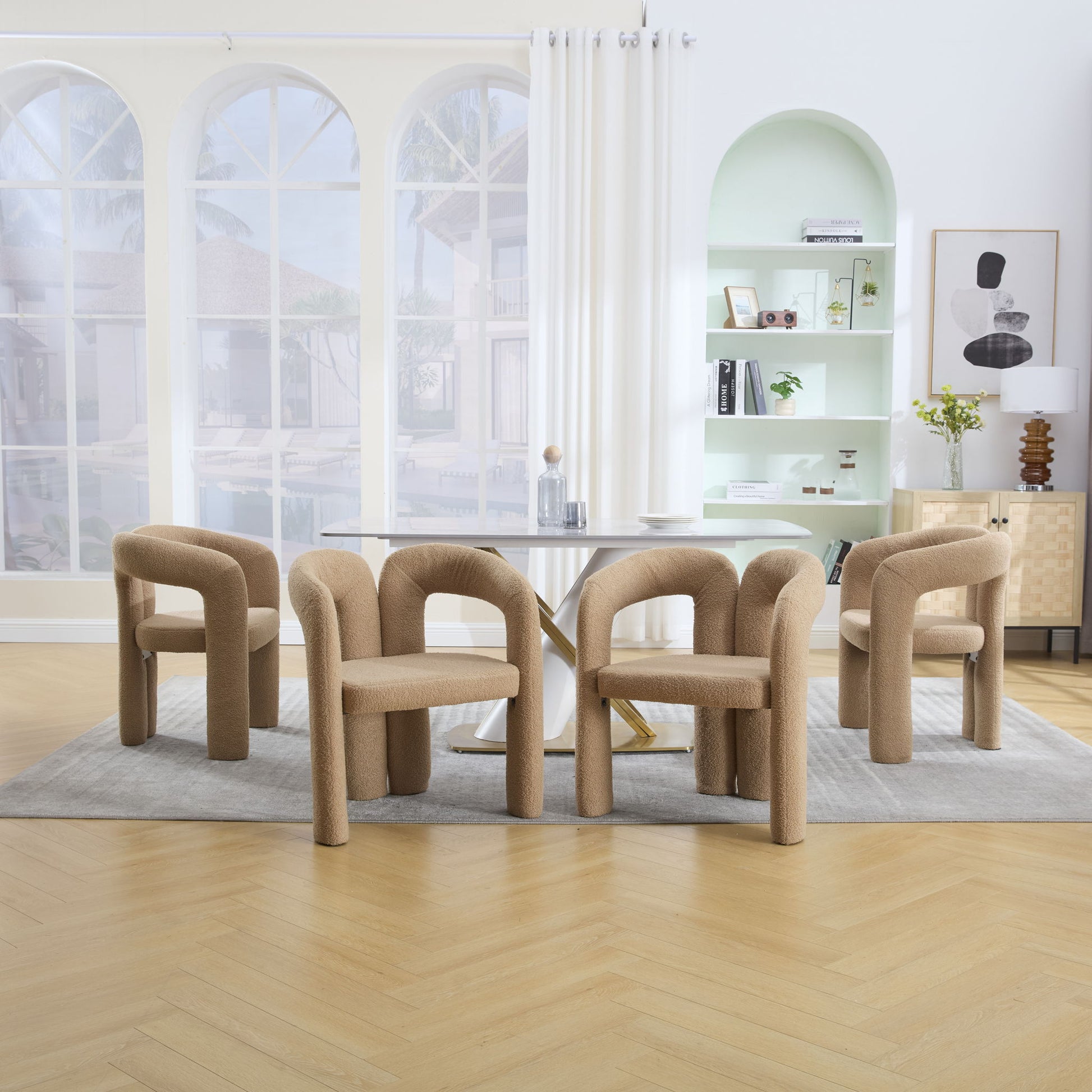 Coolmore Contemporary Designed Accent / Dining Chair With Armrests - Best Buy Furniture