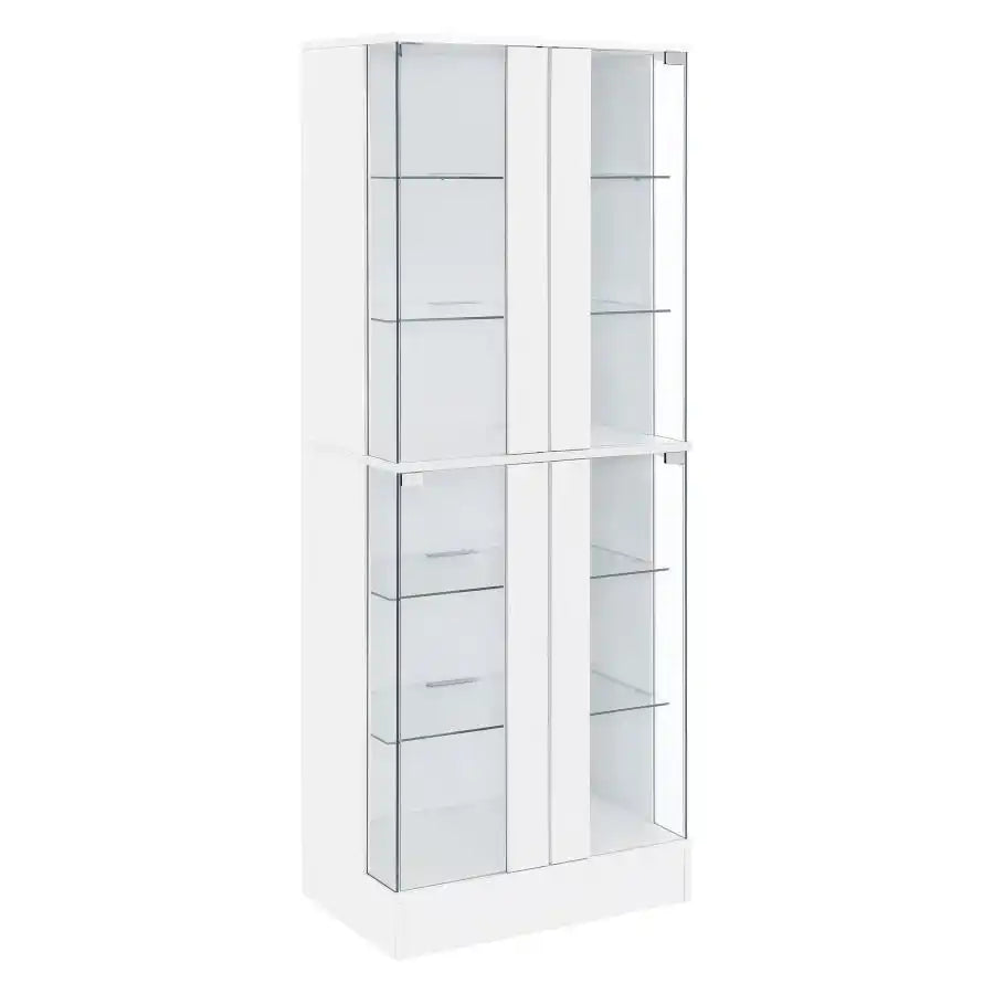 Cabra - 4-door LED Curio Display Cabinet - Best Buy Furniture