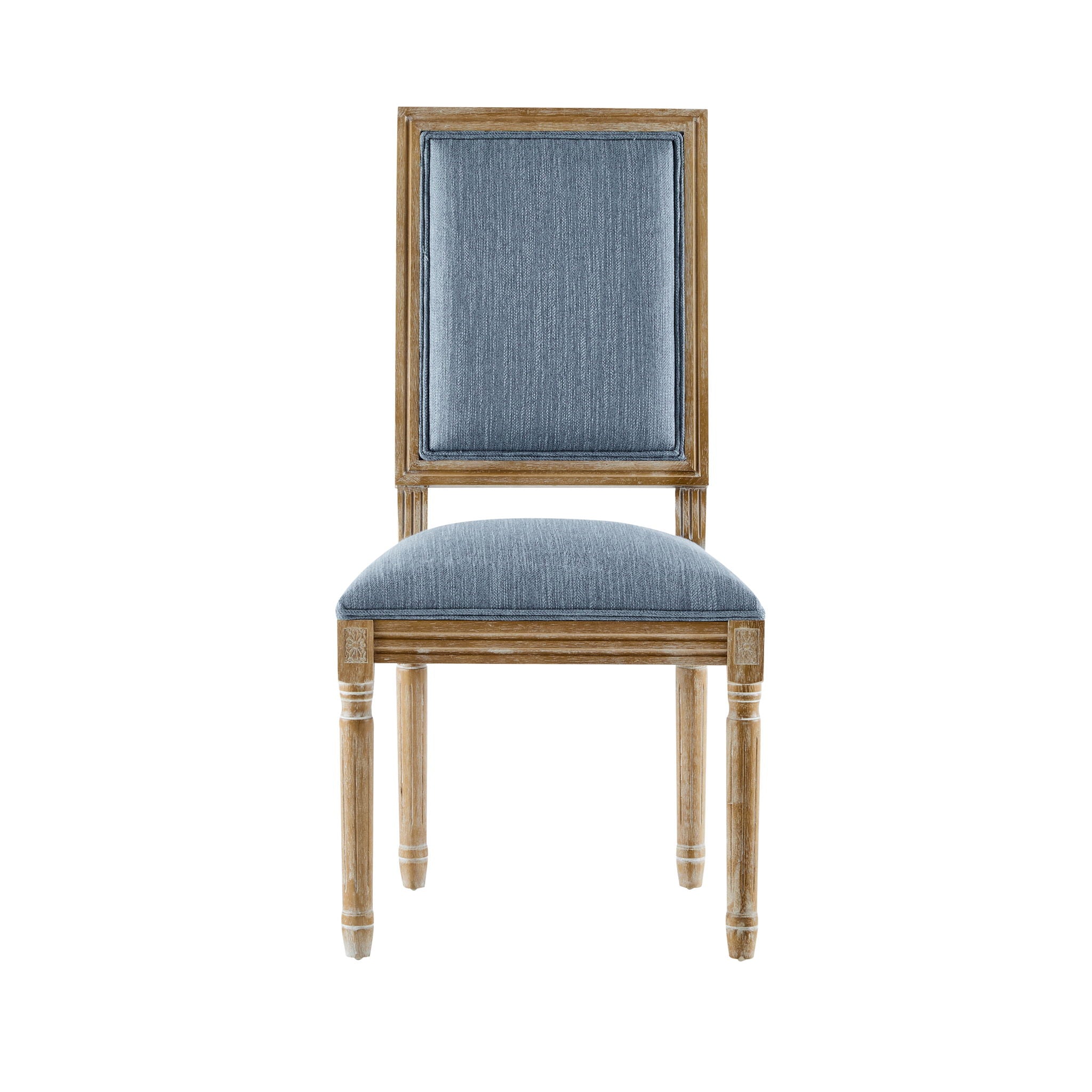 French Country Style Dining Chair With Upholstered Seating And Fluted Legs - Best Buy Furniture