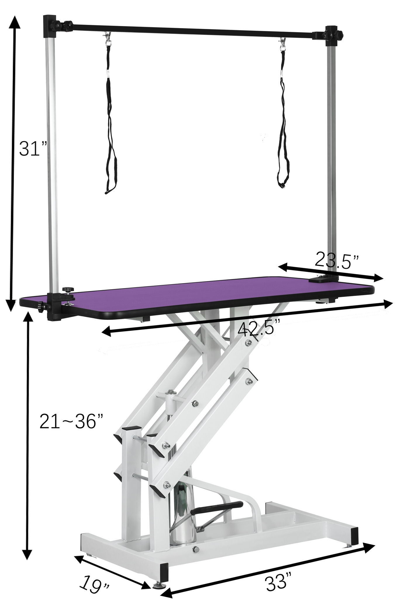 Hydraulic Pet Grooming Table With "H" Arm - Best Buy Furniture