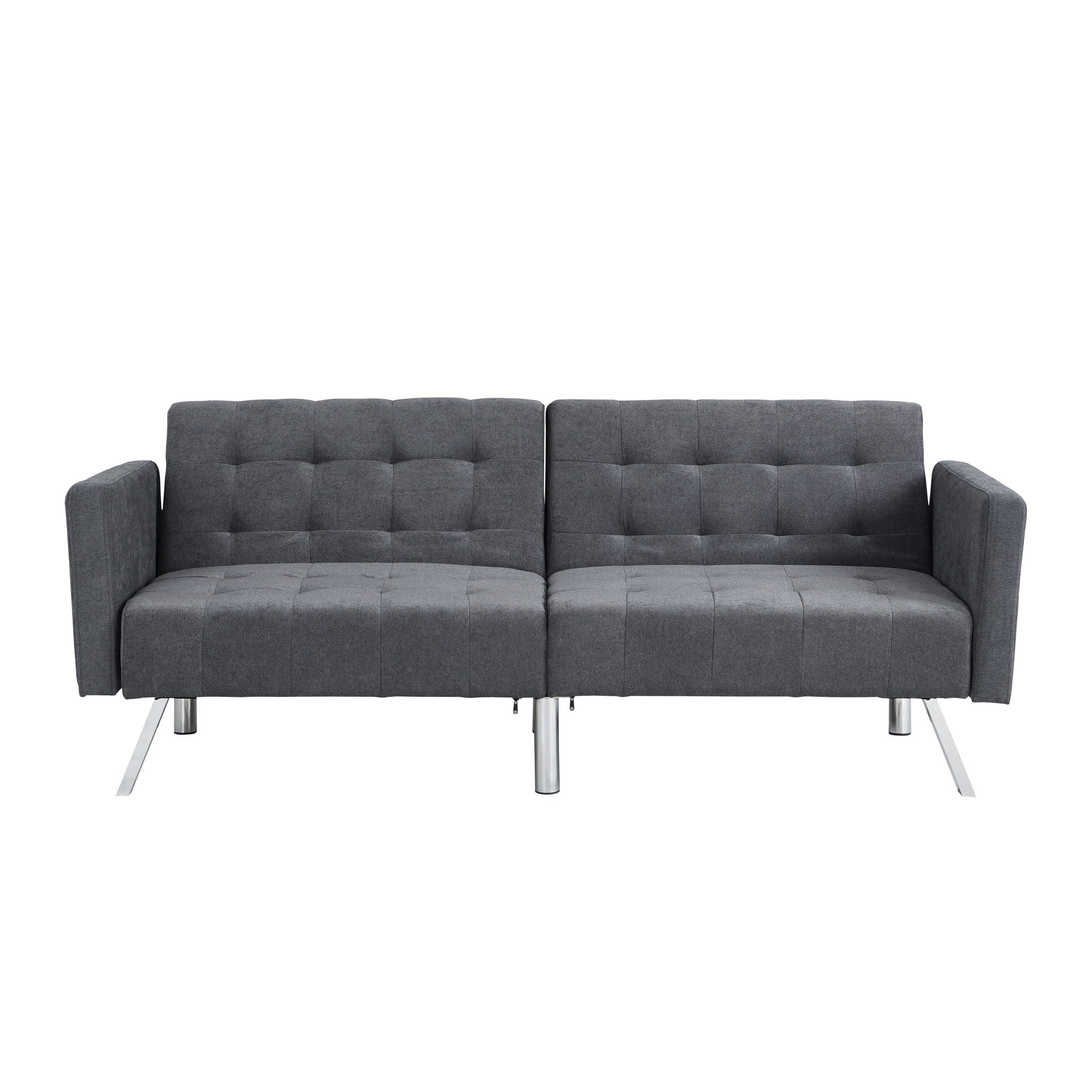 Futon Sofa Bed Convertible Folding Lounge Couch, Armrests - Best Buy Furniture