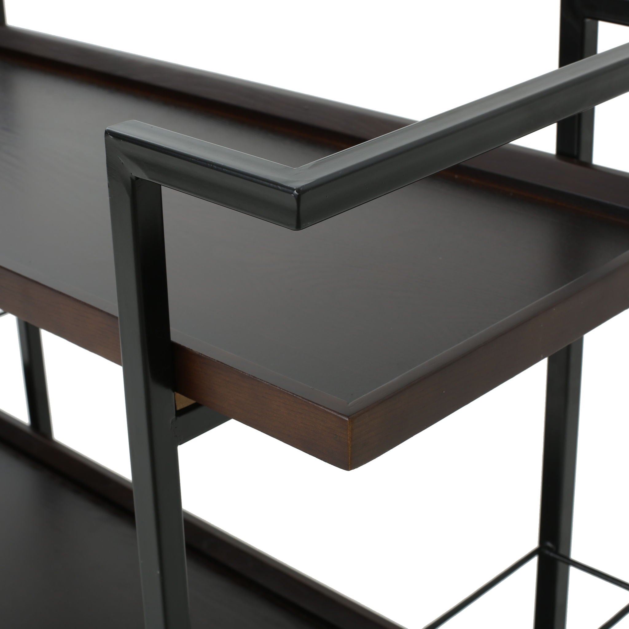 Modern Industrial Bar Cart With Shelving And Casters - Best Buy Furniture