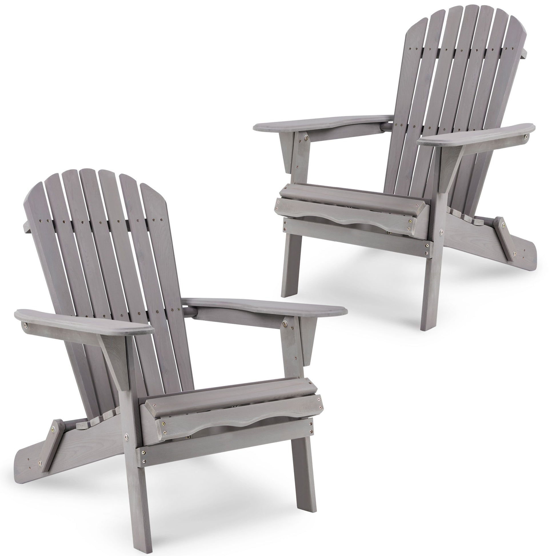 Lounge Patio Chair For Garden Outdoor Wooden Folding Adirondack Chair (Set of 2) Solid Cedar Wood Lounge Patio Chair For Garden - Best Buy Furniture