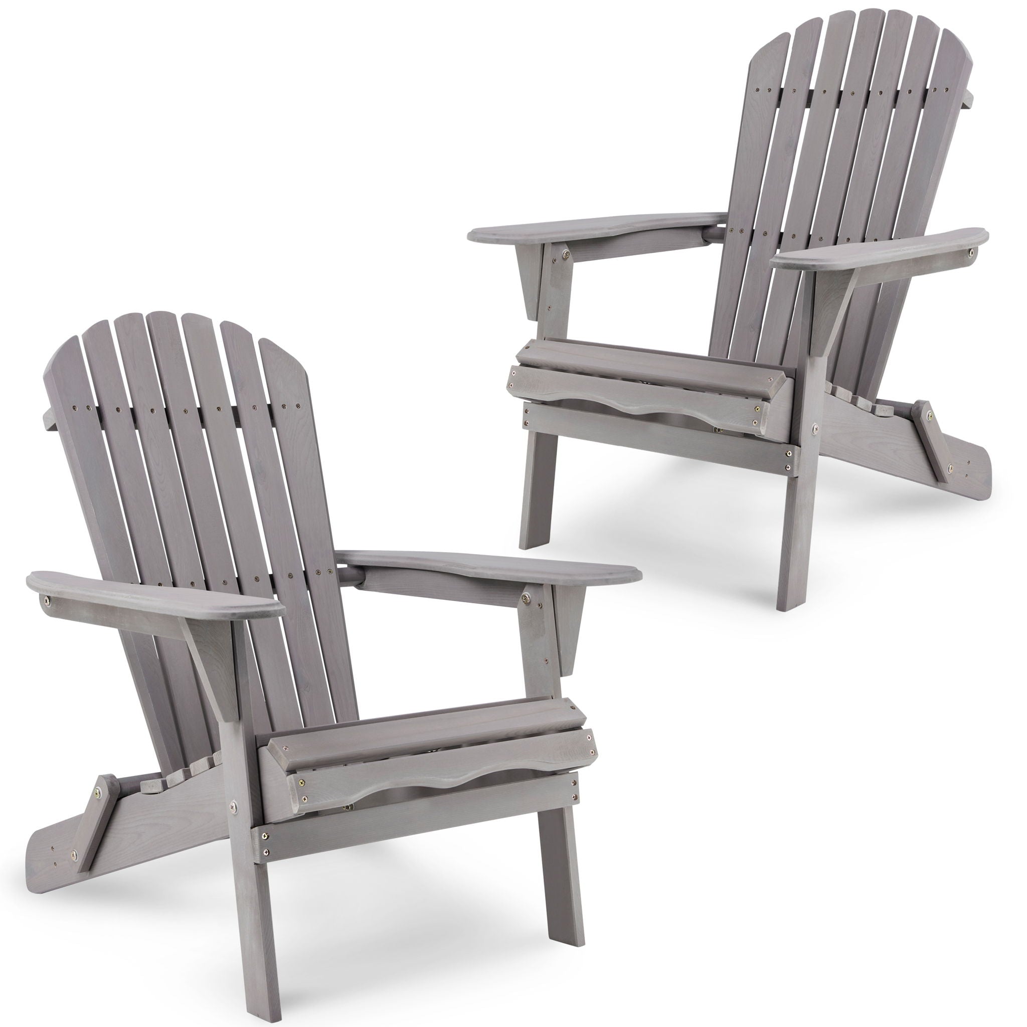 Lounge Patio Chair For Garden Outdoor Wooden Folding Adirondack Chair (Set of 2) Solid Cedar Wood Lounge Patio Chair For Garden - Best Buy Furniture