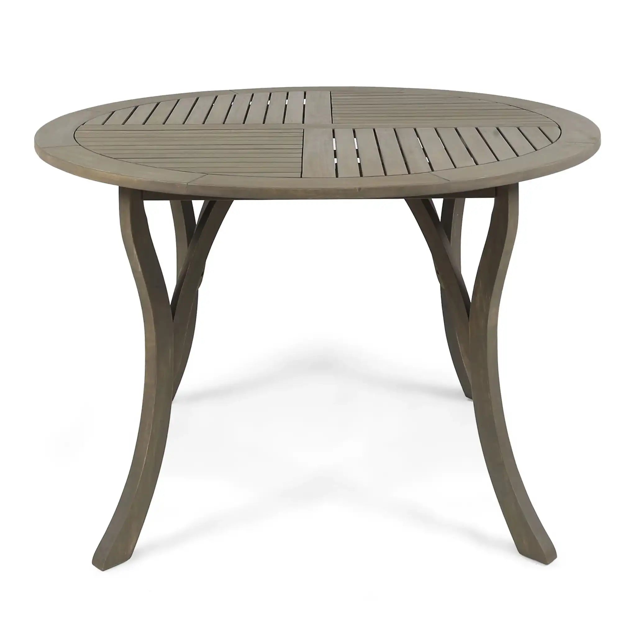 Hermosa - Outdoor Acacia Wood Table Circular Design - Best Buy Furniture