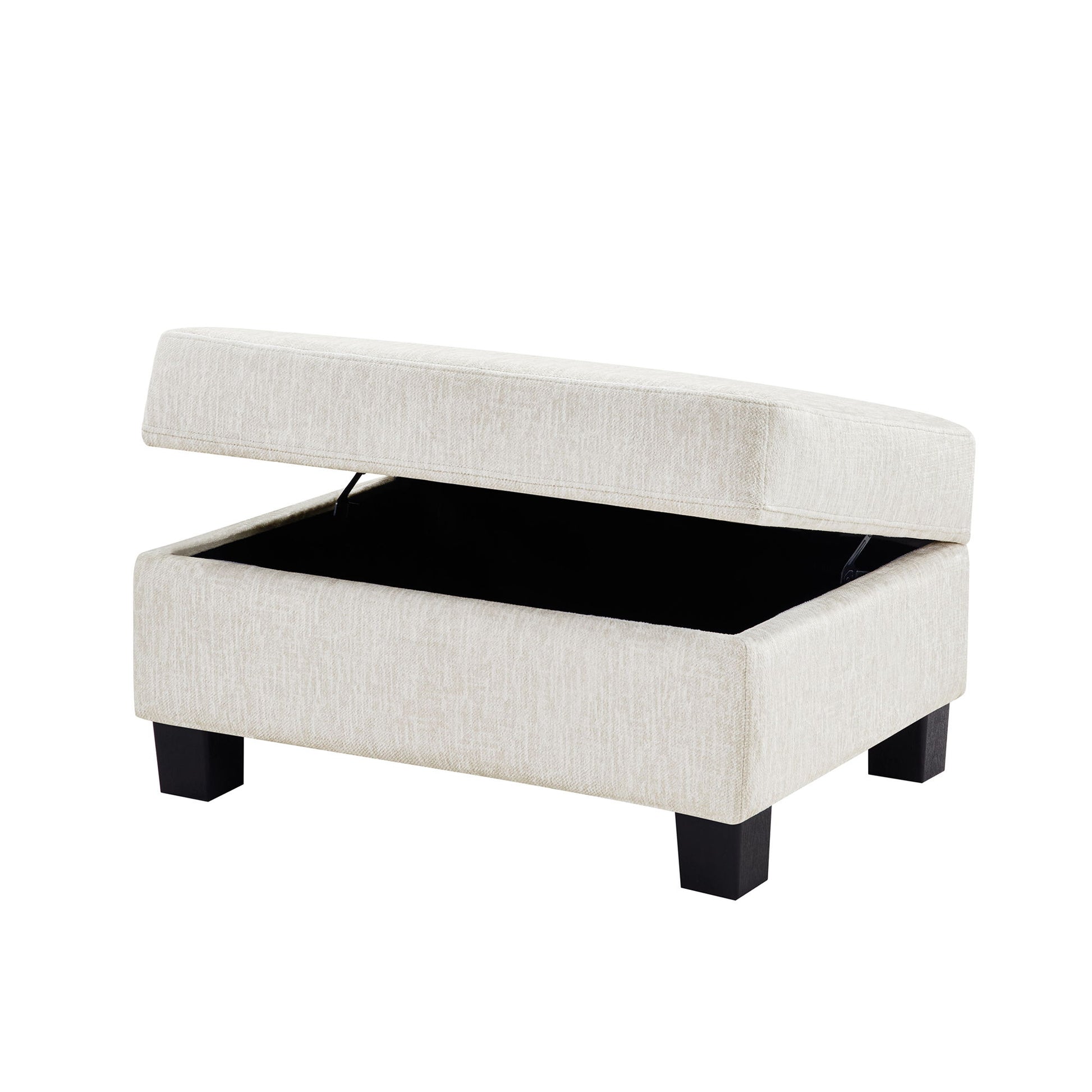 Contemporary U - Shaped Sectional Sofa With Movable Storage Ottoman - Best Buy Furniture