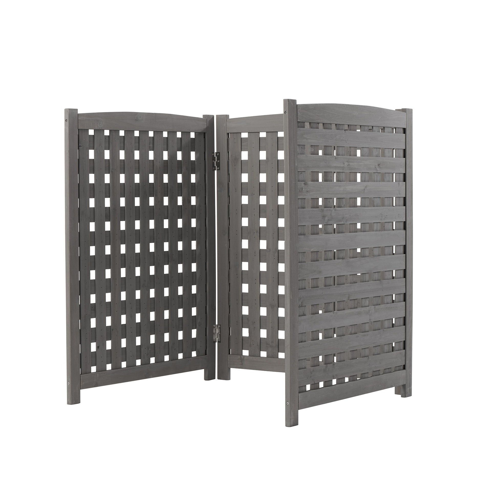 Air Conditioner Fence Screen Outside, Cedar Privacy Fence 3 Panels To Hide Ac & Trash Enclosure - Best Buy Furniture