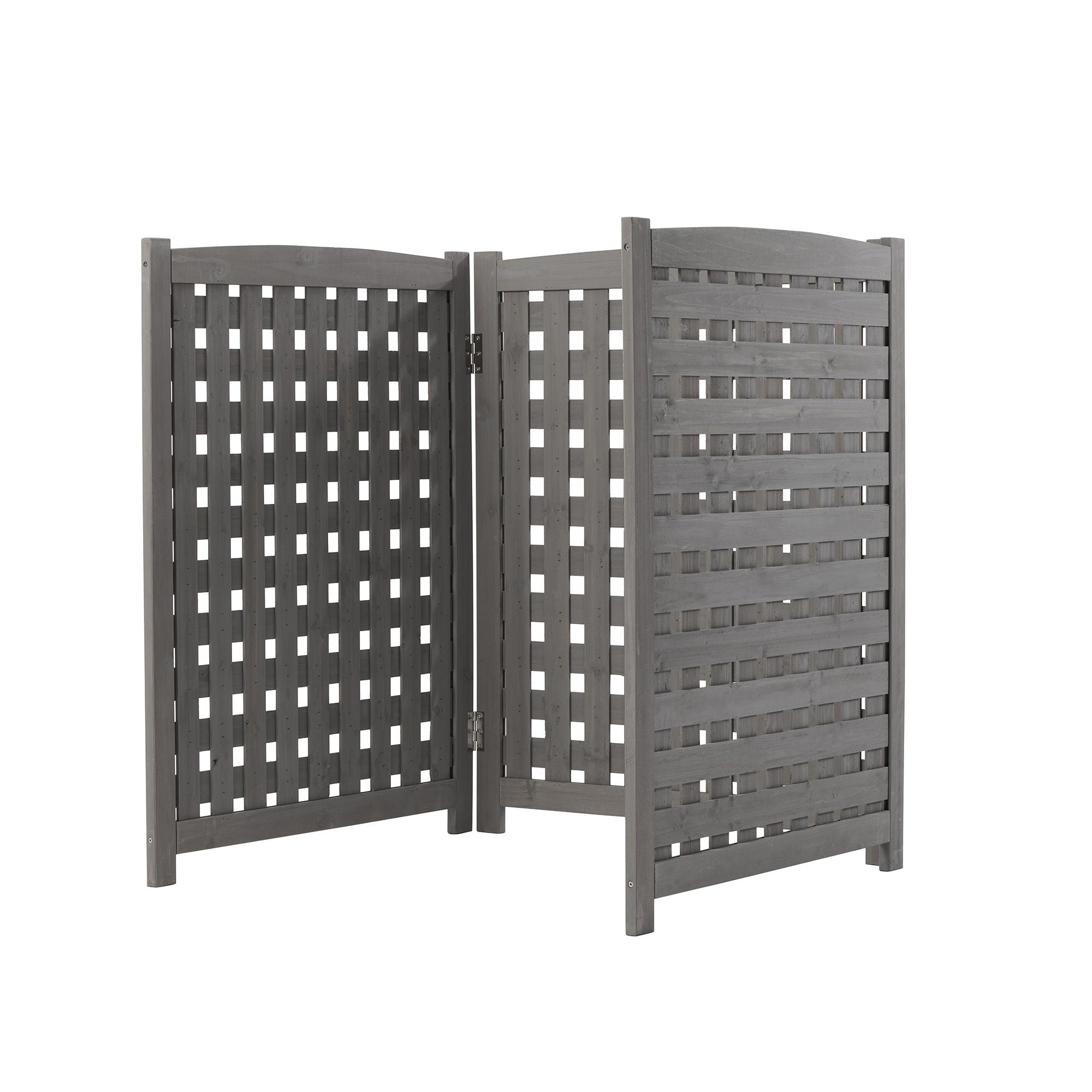 Air Conditioner Fence Screen Outside, Cedar Privacy Fence 3 Panels To Hide Ac & Trash Enclosure - Best Buy Furniture