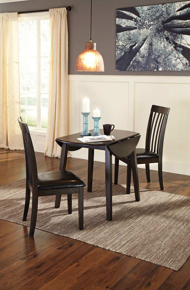Hammis - Round Dining Drop Leaf Table Set - Best Buy Furniture