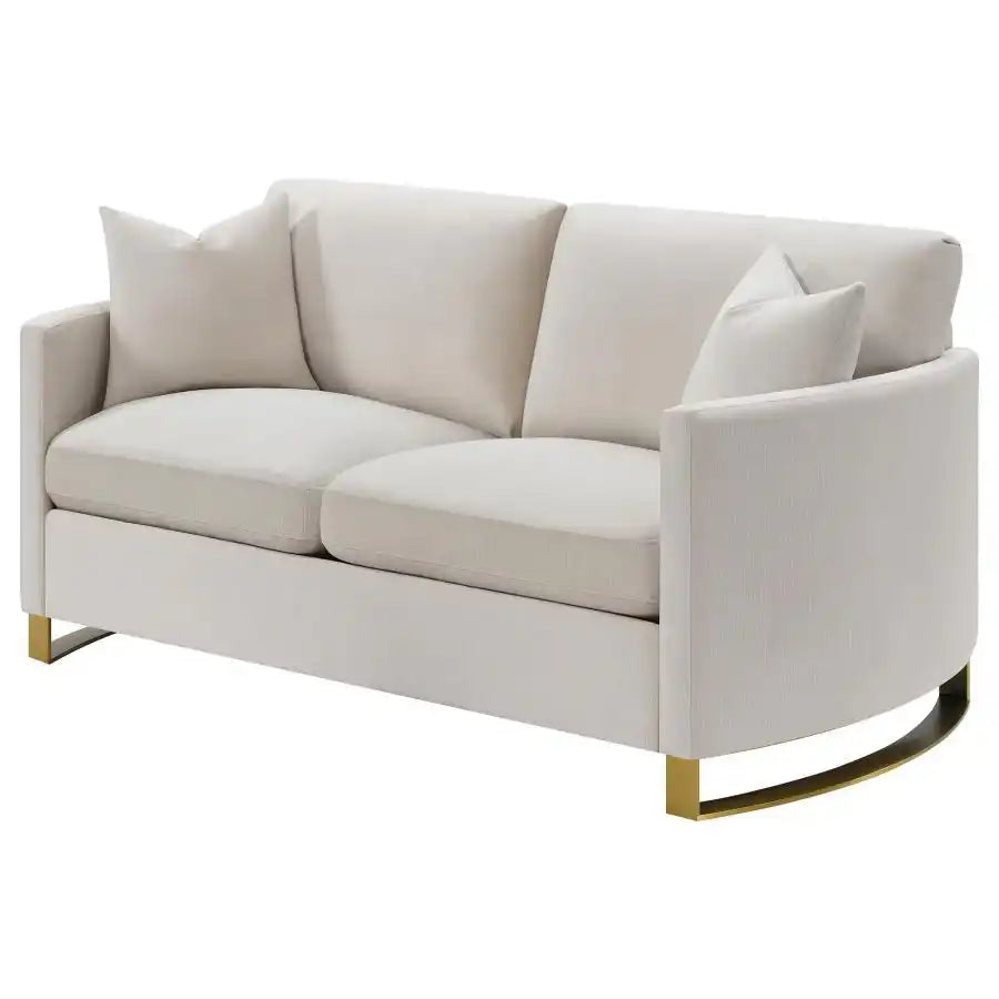 Corliss - Upholstered Arched Arm Loveseat - Best Buy Furniture