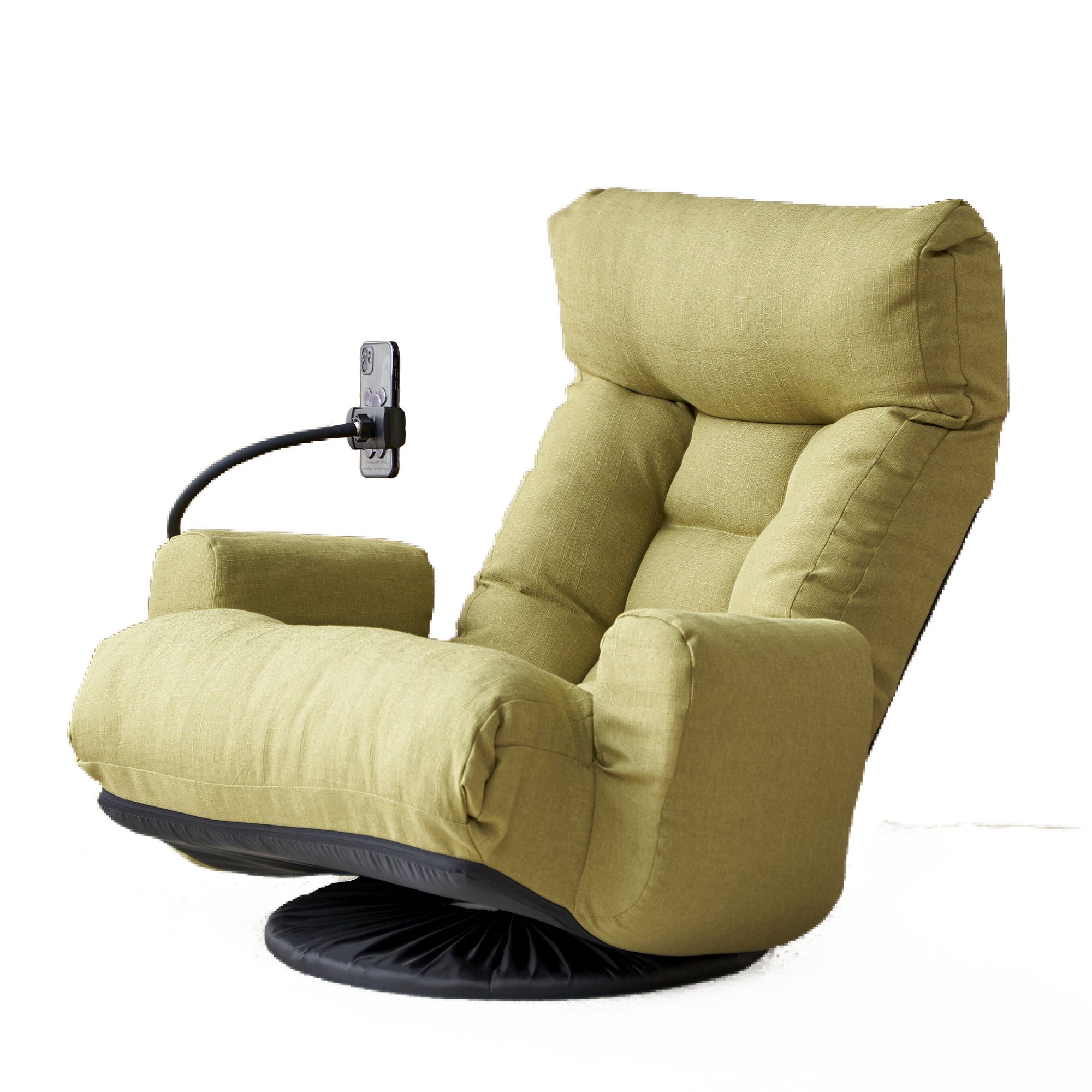 Adjustable Swivel Lounge Chair With 360 Degree Rotating Seat And Headrest Support - Best Buy Furniture