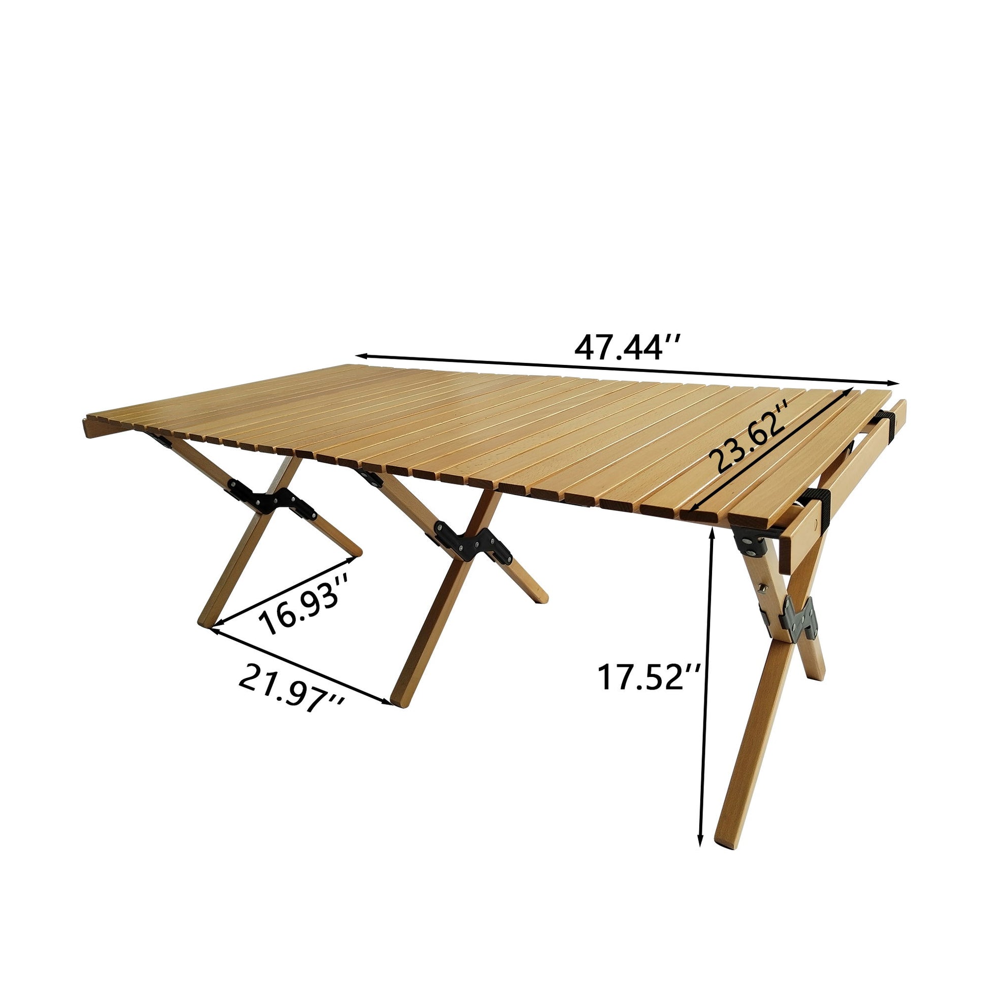Multi-Function Wooden Foldable Portable Patio Dining Table, Indoor And Outdoor Universal - Natural - Best Buy Furniture