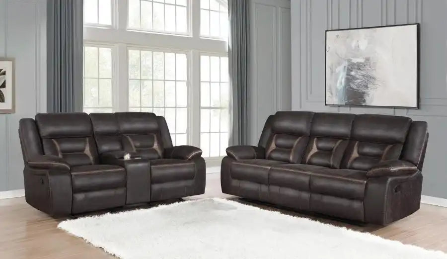 Greer - Upholstered Reclining Sofa Set - Best Buy Furniture