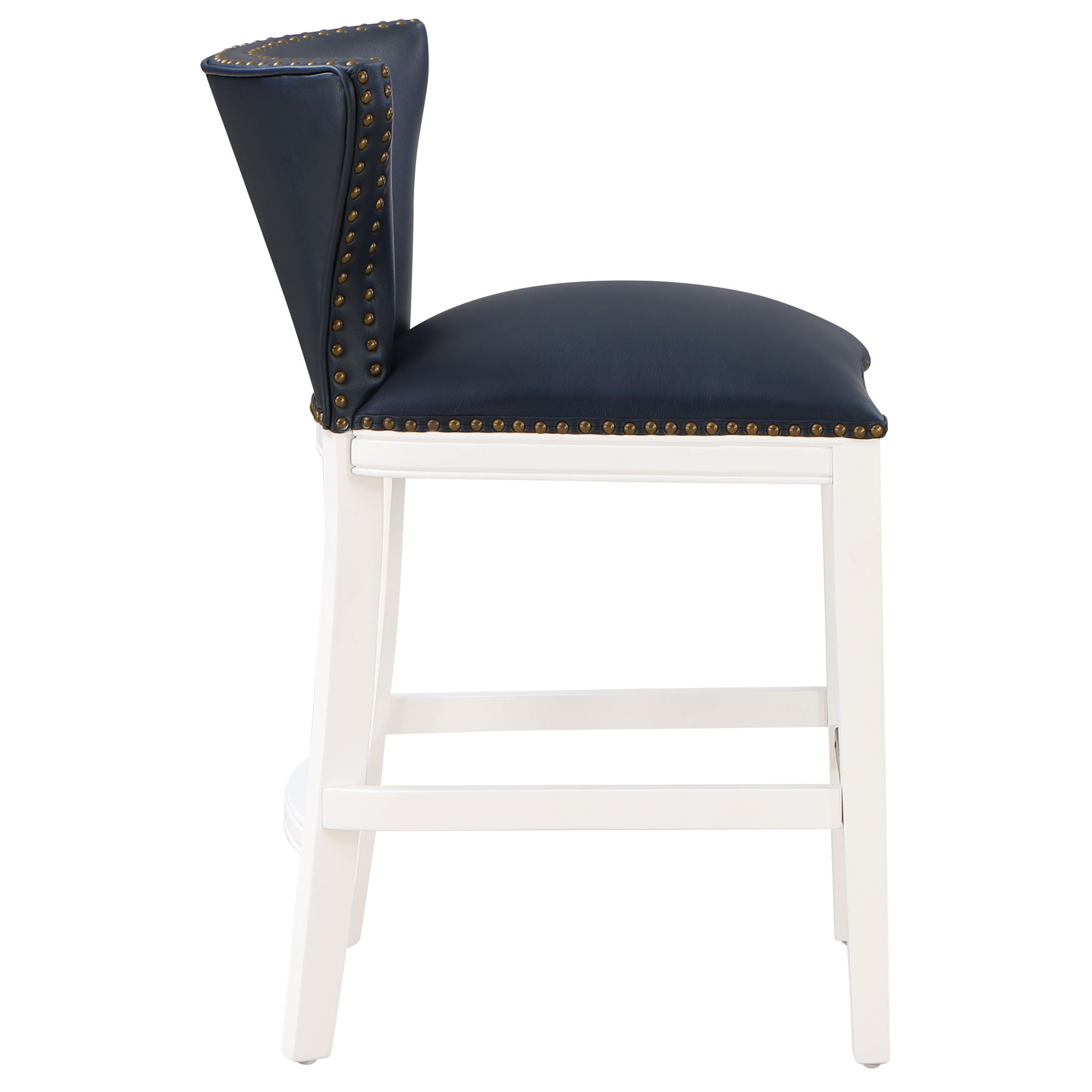 Macon - Counter Stool With Accents - Dark Blue - Best Buy Furniture