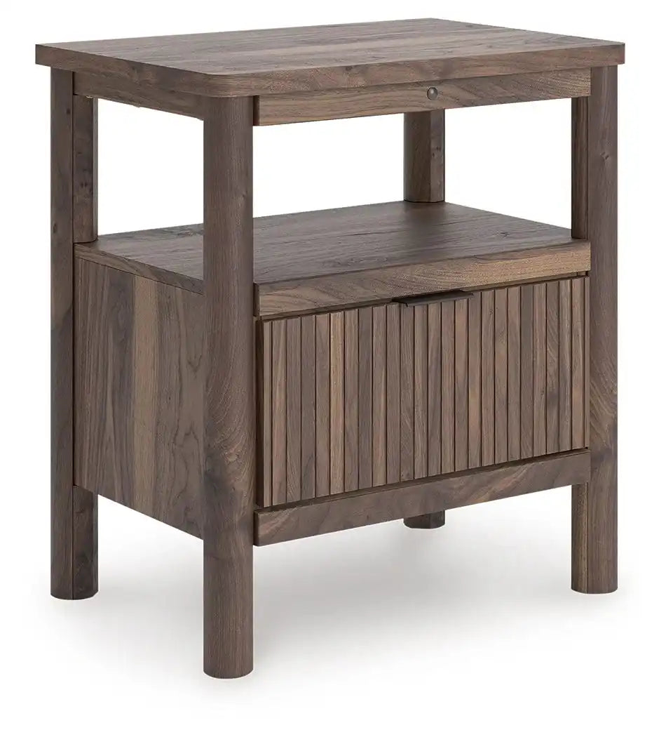 Pamytta - One Drawer Night Stand - Brown - Best Buy Furniture