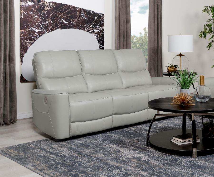 Greenfield - Upholstered Power Reclining Sofa - Best Buy Furniture