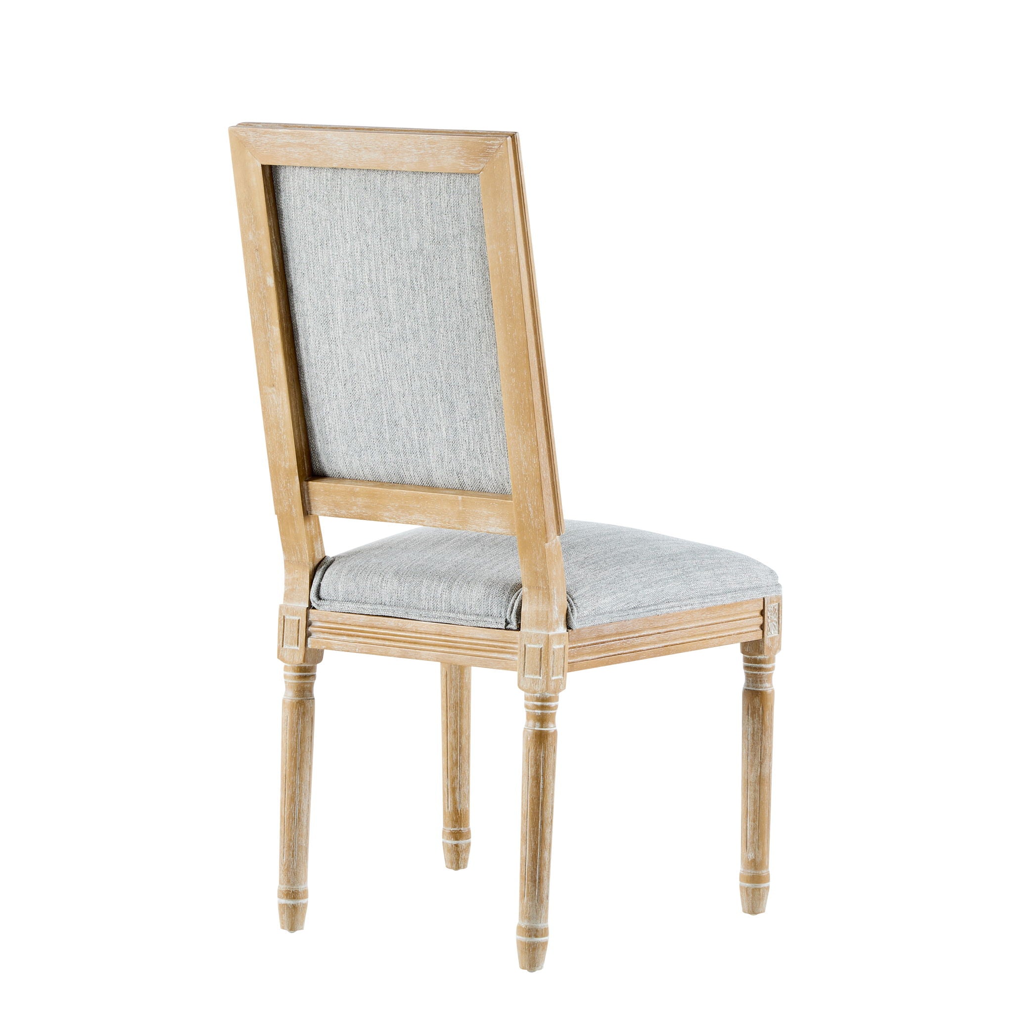 French Country Style Dining Chair With Upholstered Seating And Fluted Legs - Best Buy Furniture