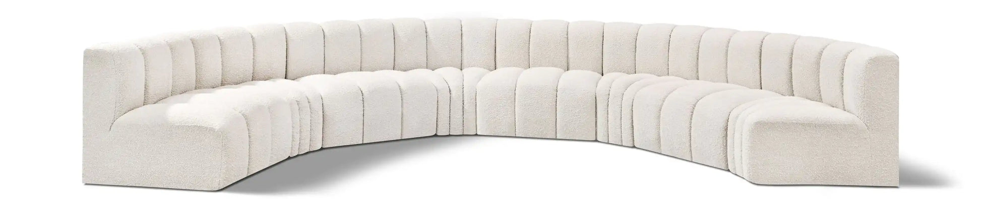 Arc - Boucle Fabric 8 Piece U-Shaped Modular Sofa - Best Buy Furniture