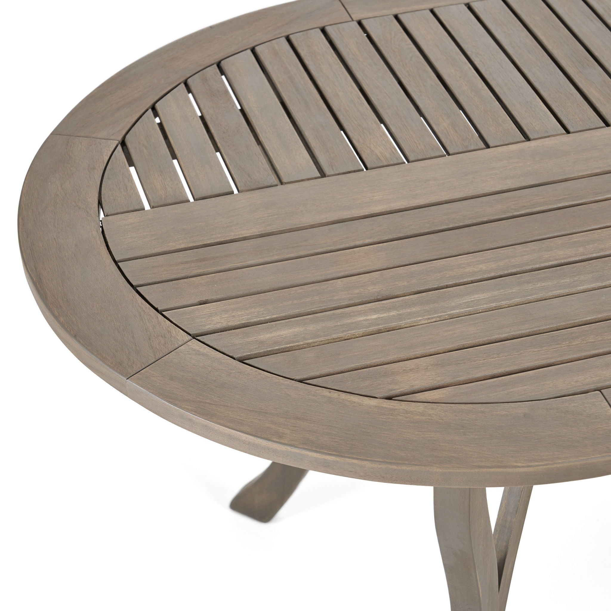 Outdoor Table With Smooth Lines, Slat Top - Best Buy Furniture
