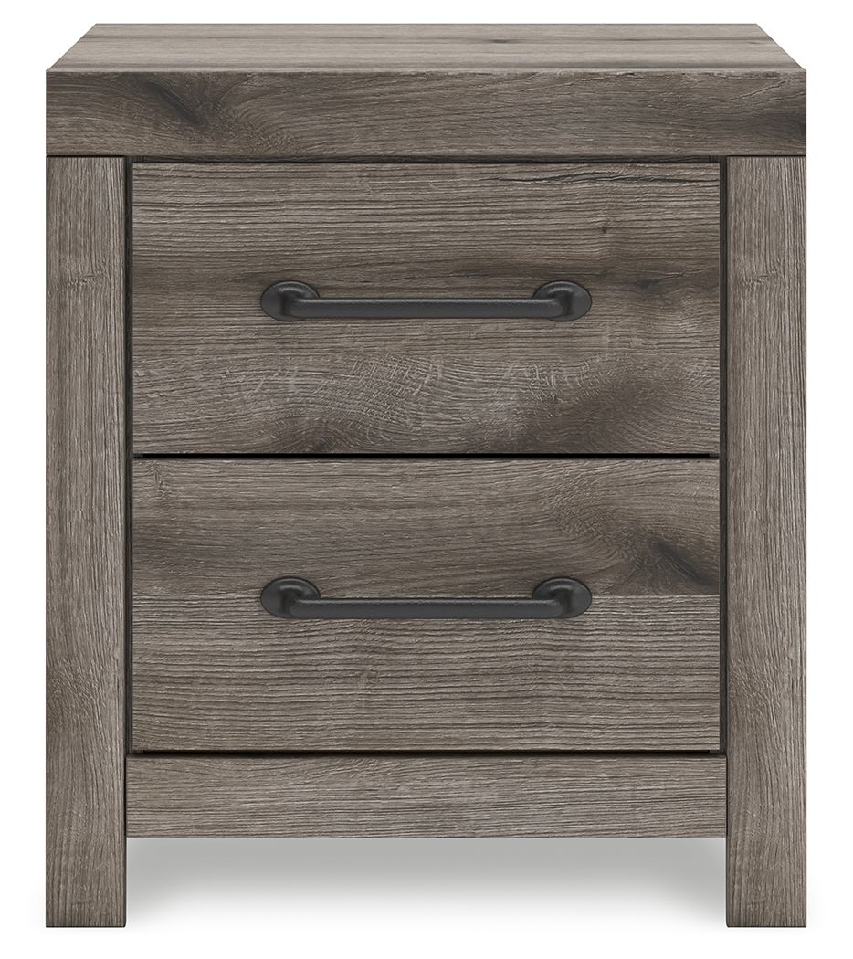 Graystorm - Two Drawer Night Stand - Brown Gray - Best Buy Furniture